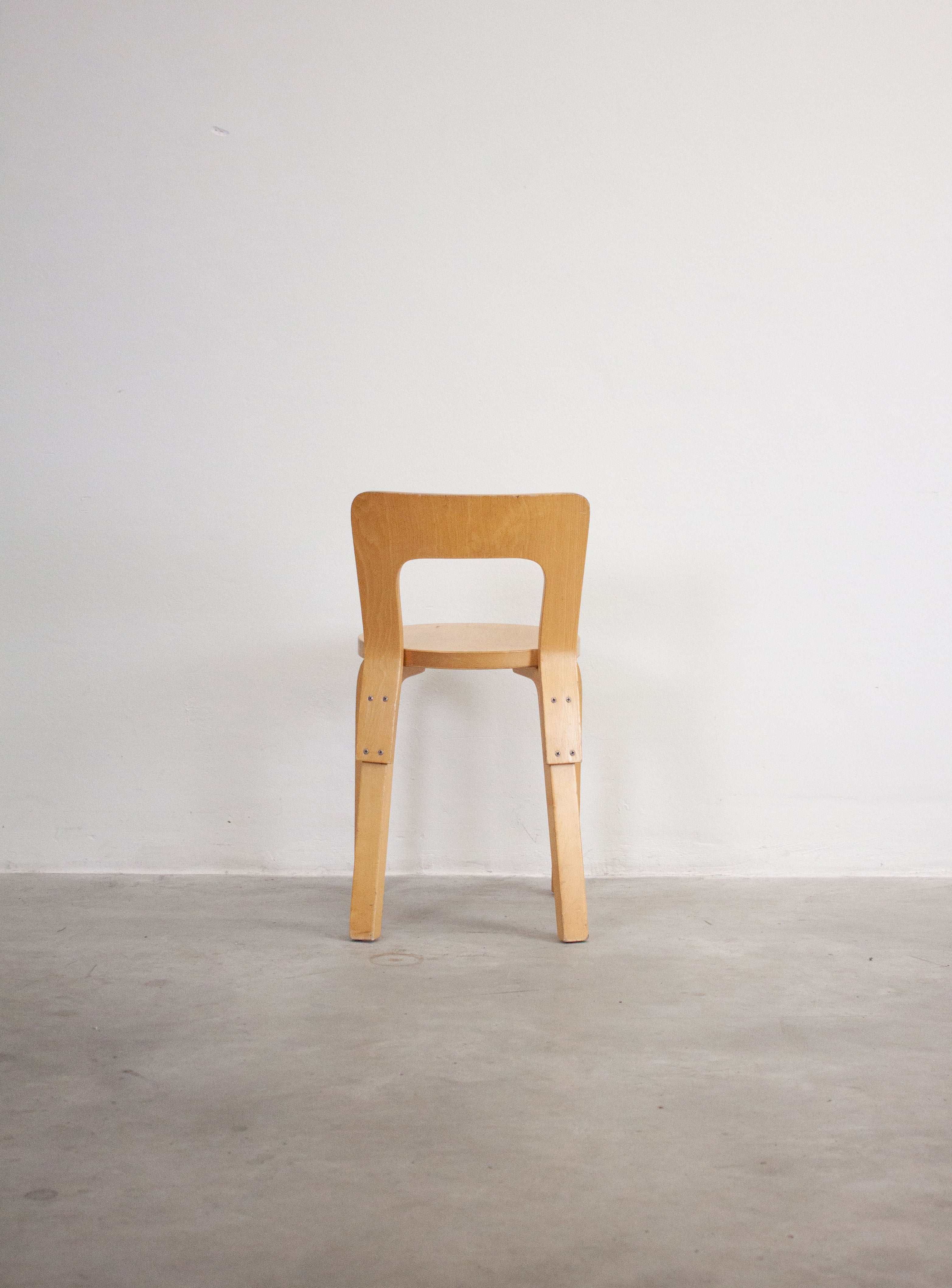 Artek Model 65 Chair by Alvar Aalto (Birch) - Image 14