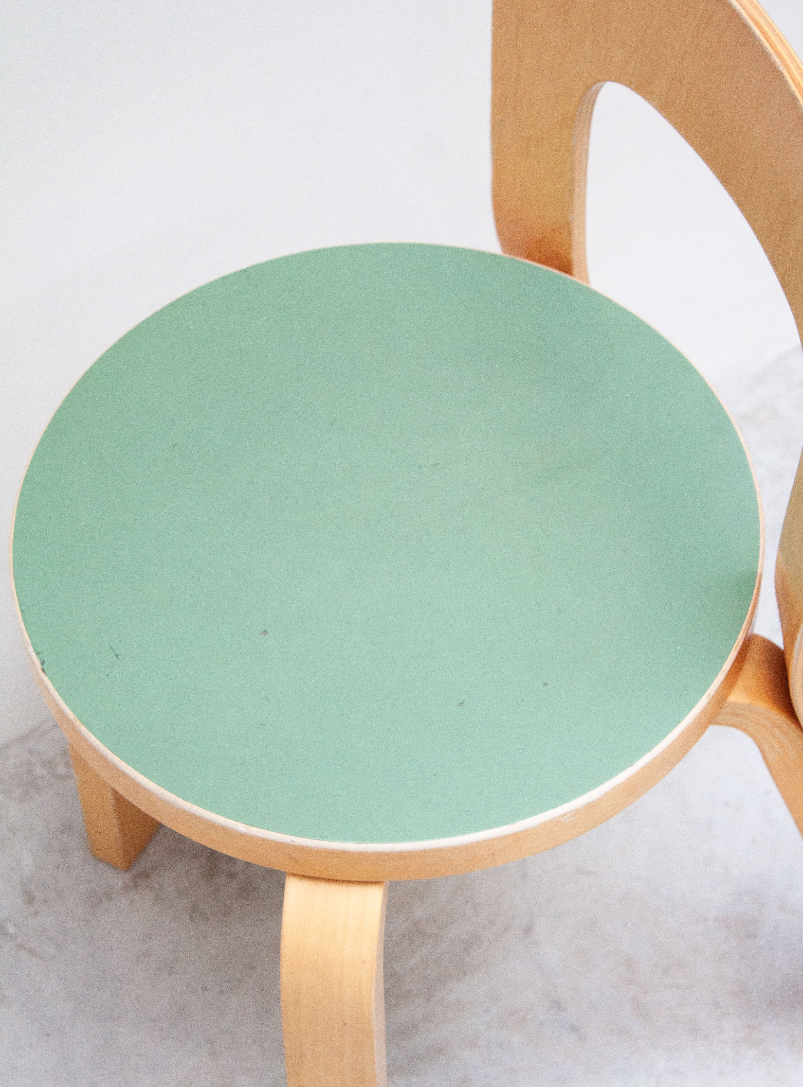 Artek Model 65 Chair by Alvar Aalto (Green) - Image 15