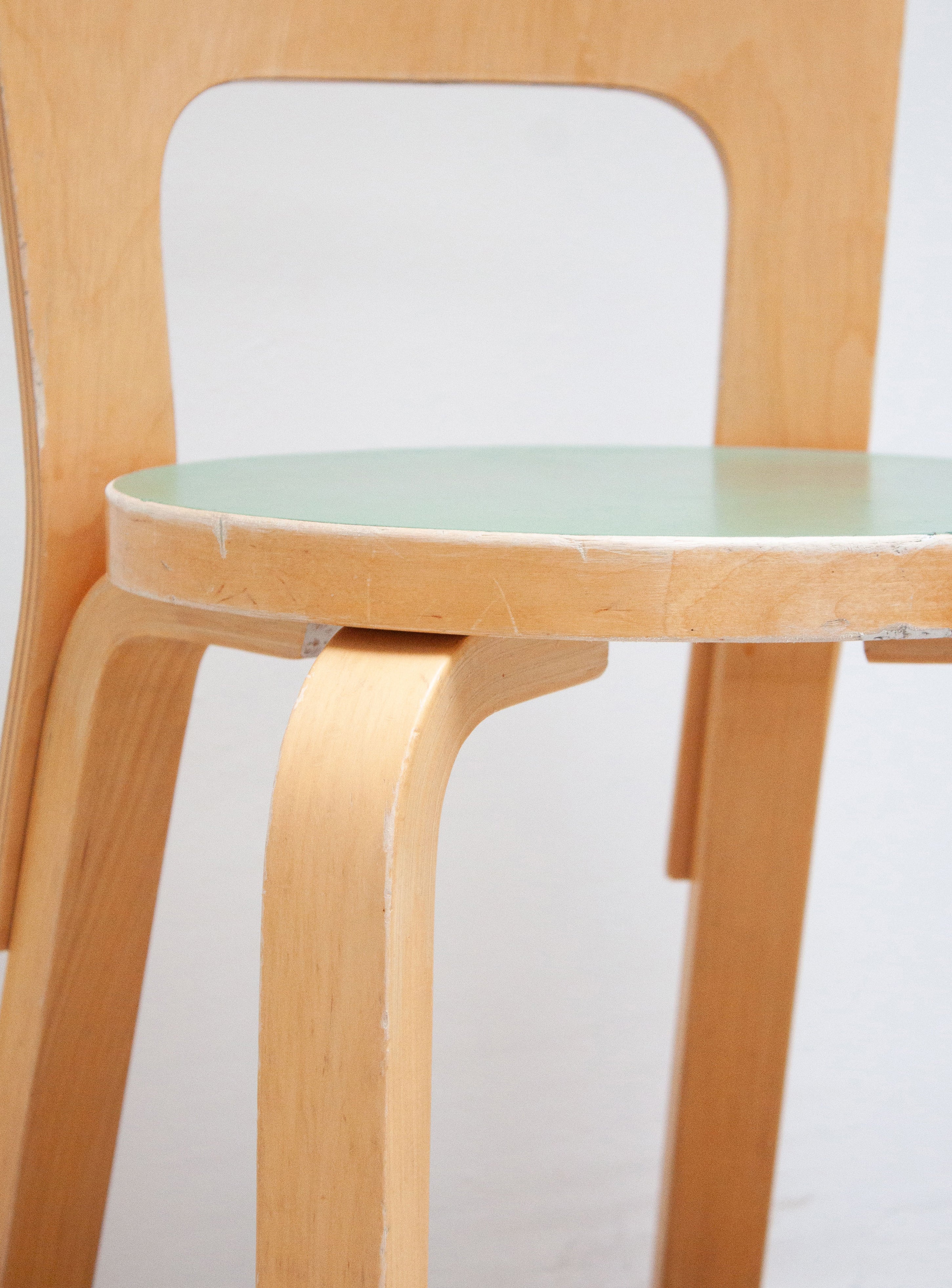 Artek Model 65 Chair by Alvar Aalto (Green) - Image 16