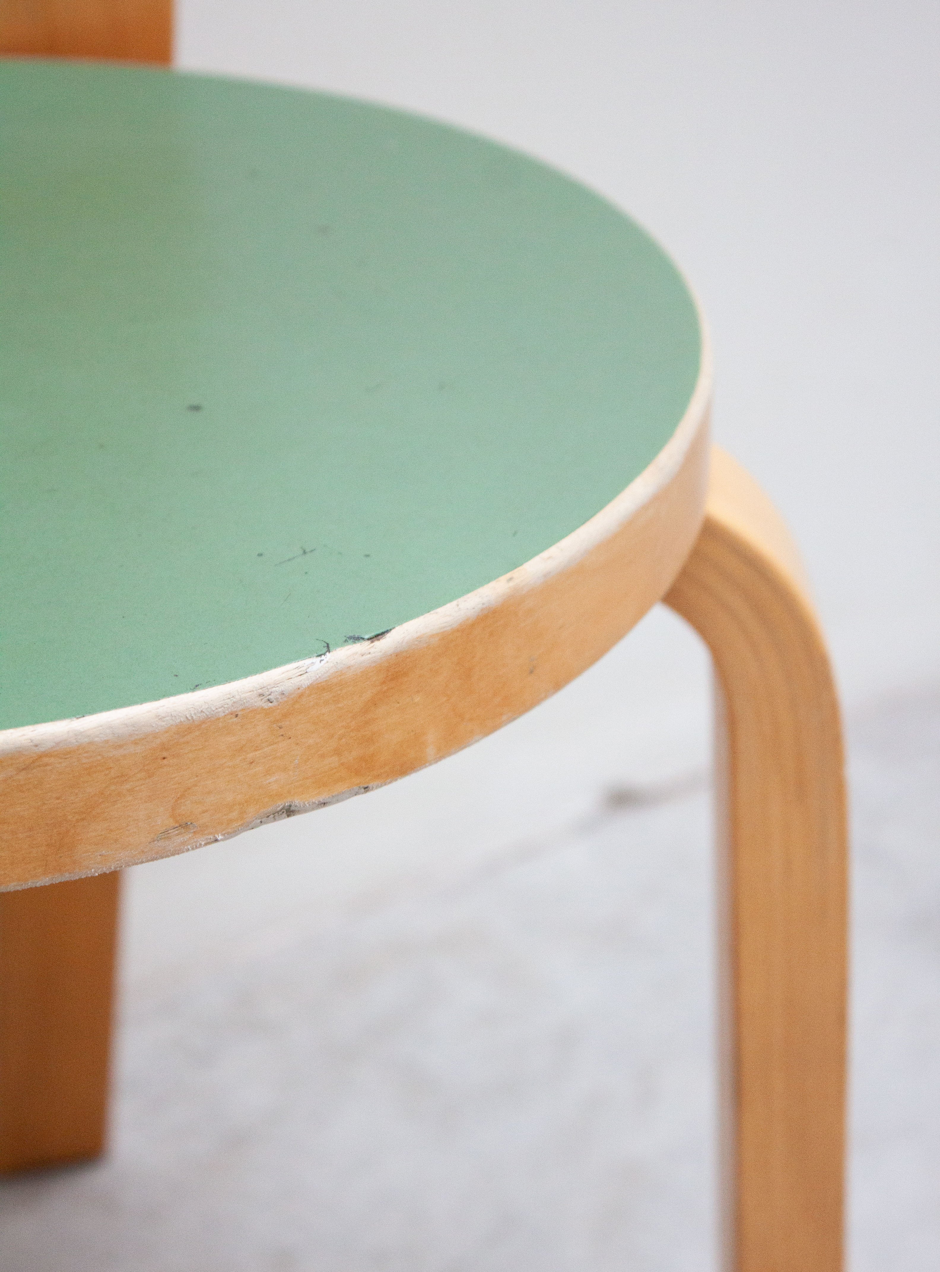 Artek Model 65 Chair by Alvar Aalto (Green) - Image 19