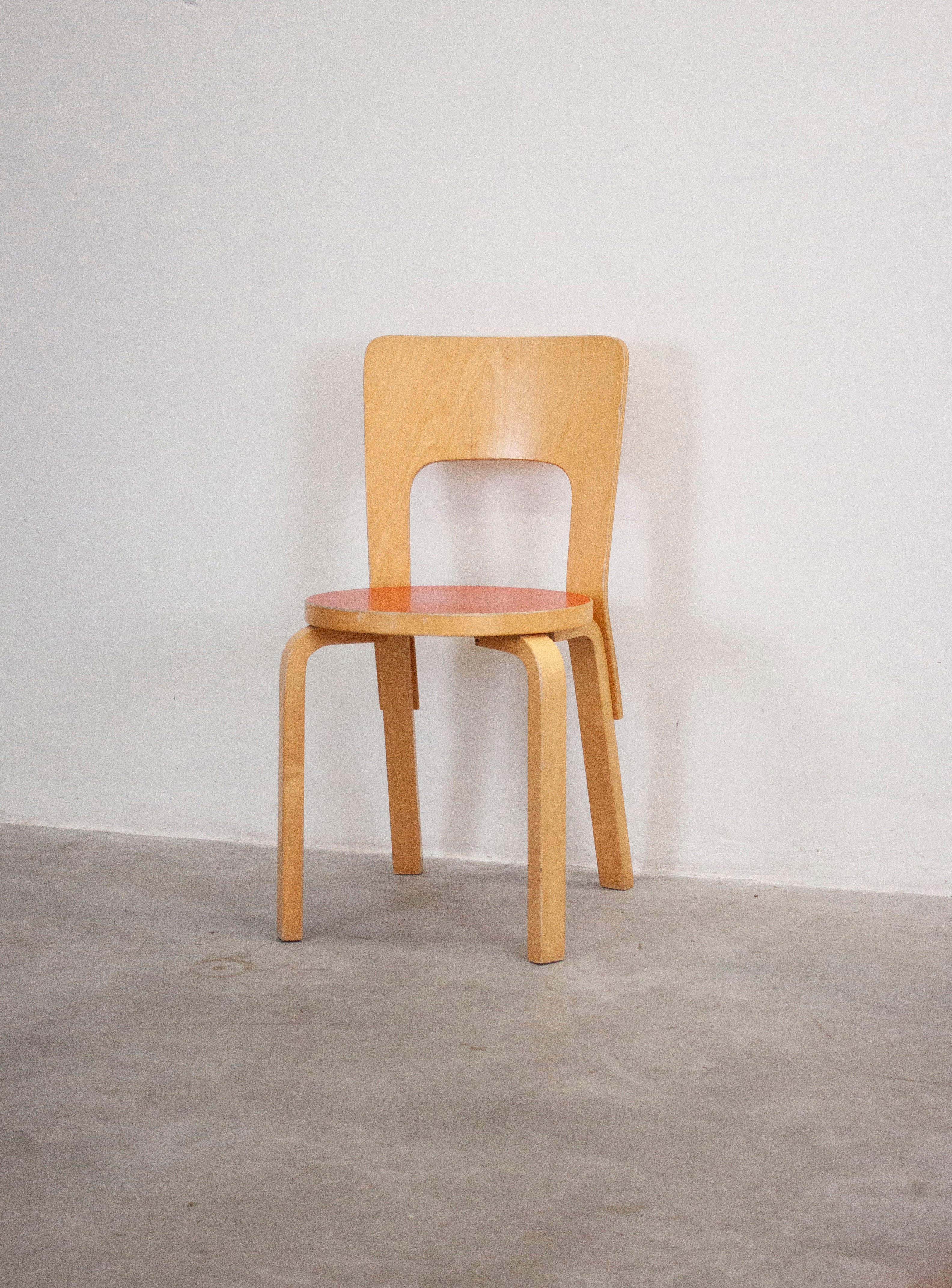 Artek Model 66 Chair by Alvar Aalto (Red)