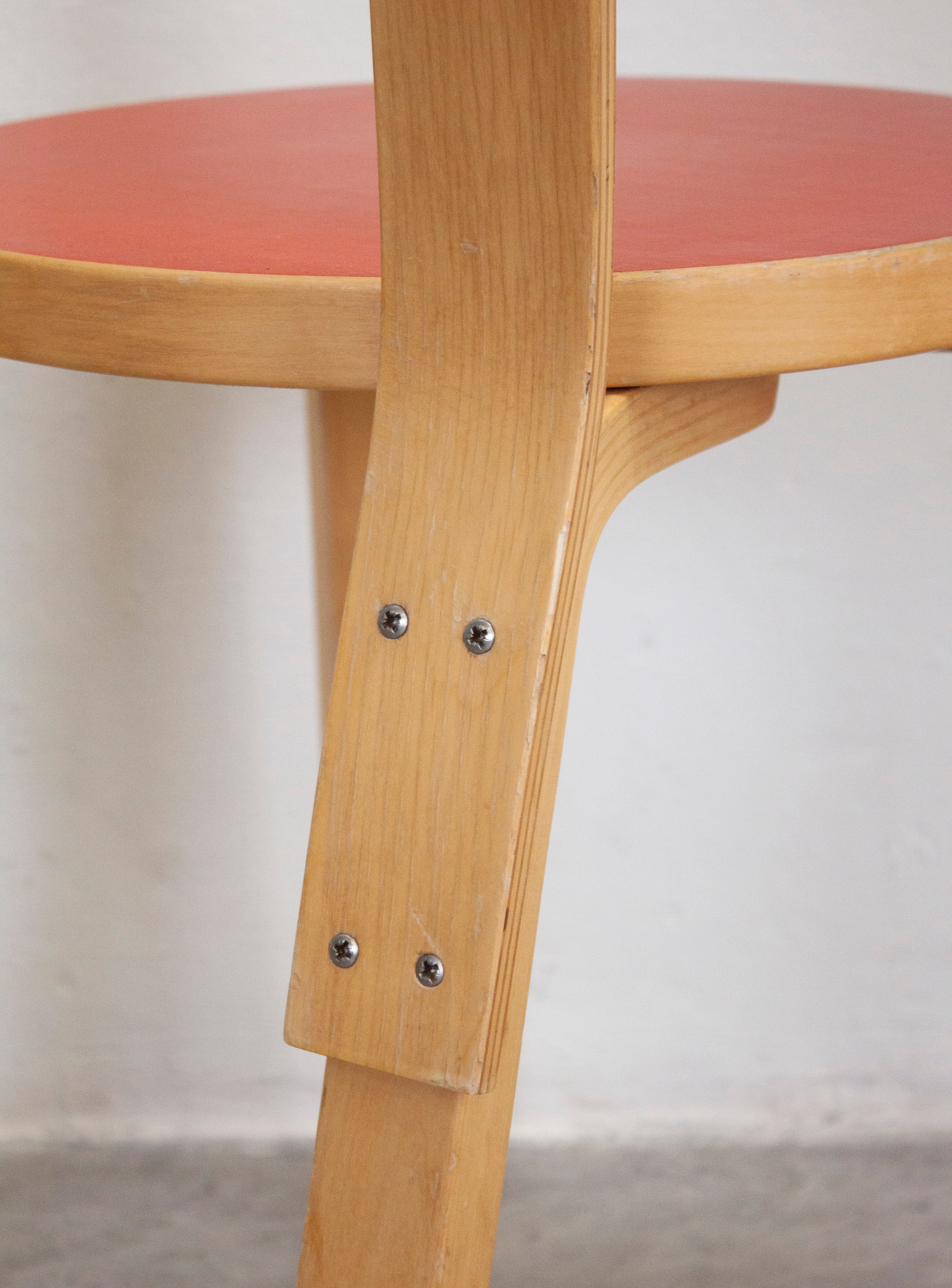 Artek Model 66 Chair by Alvar Aalto (Red) - Image 15