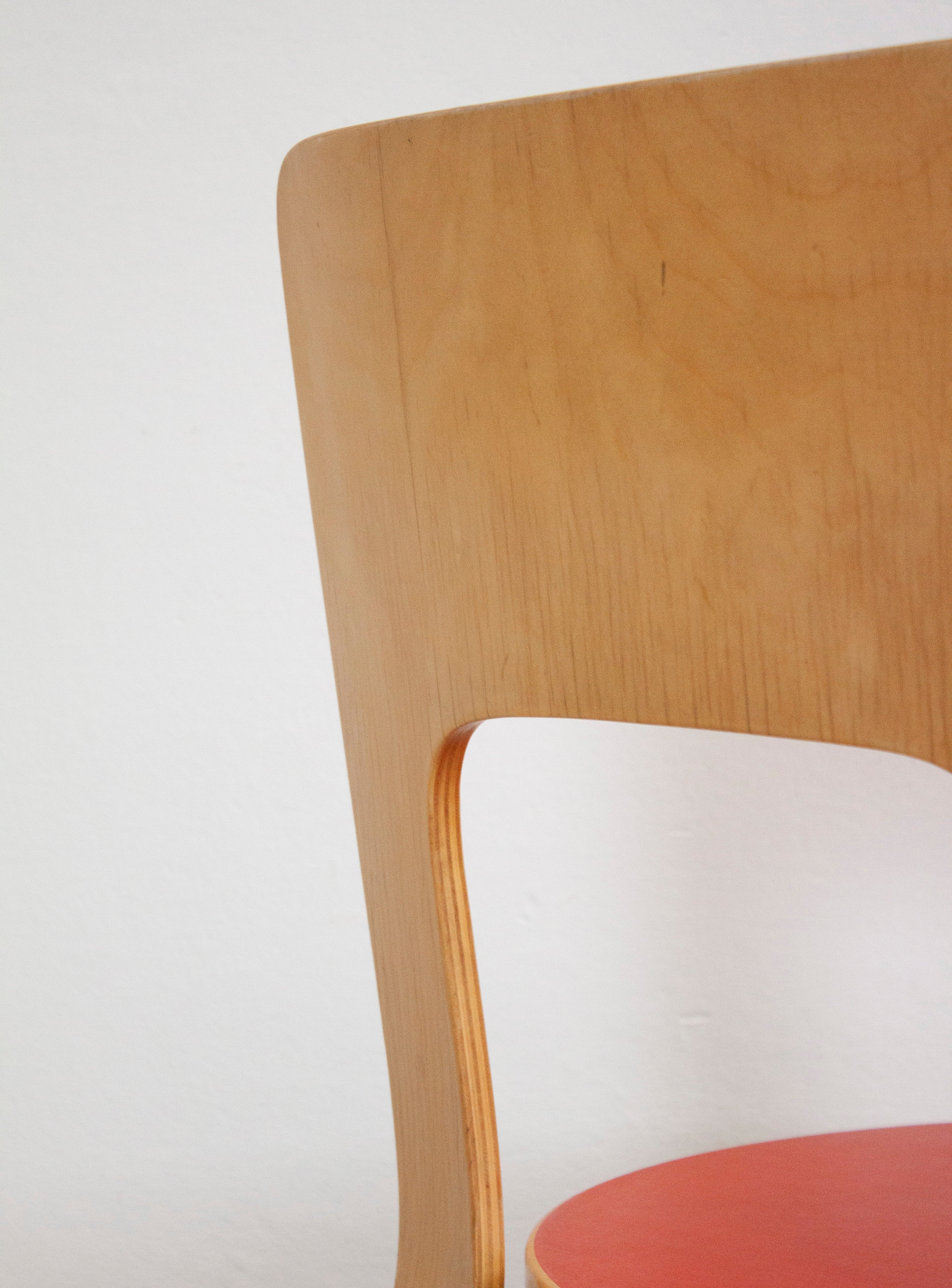 Artek Model 66 Chair by Alvar Aalto (Red) - Image 16