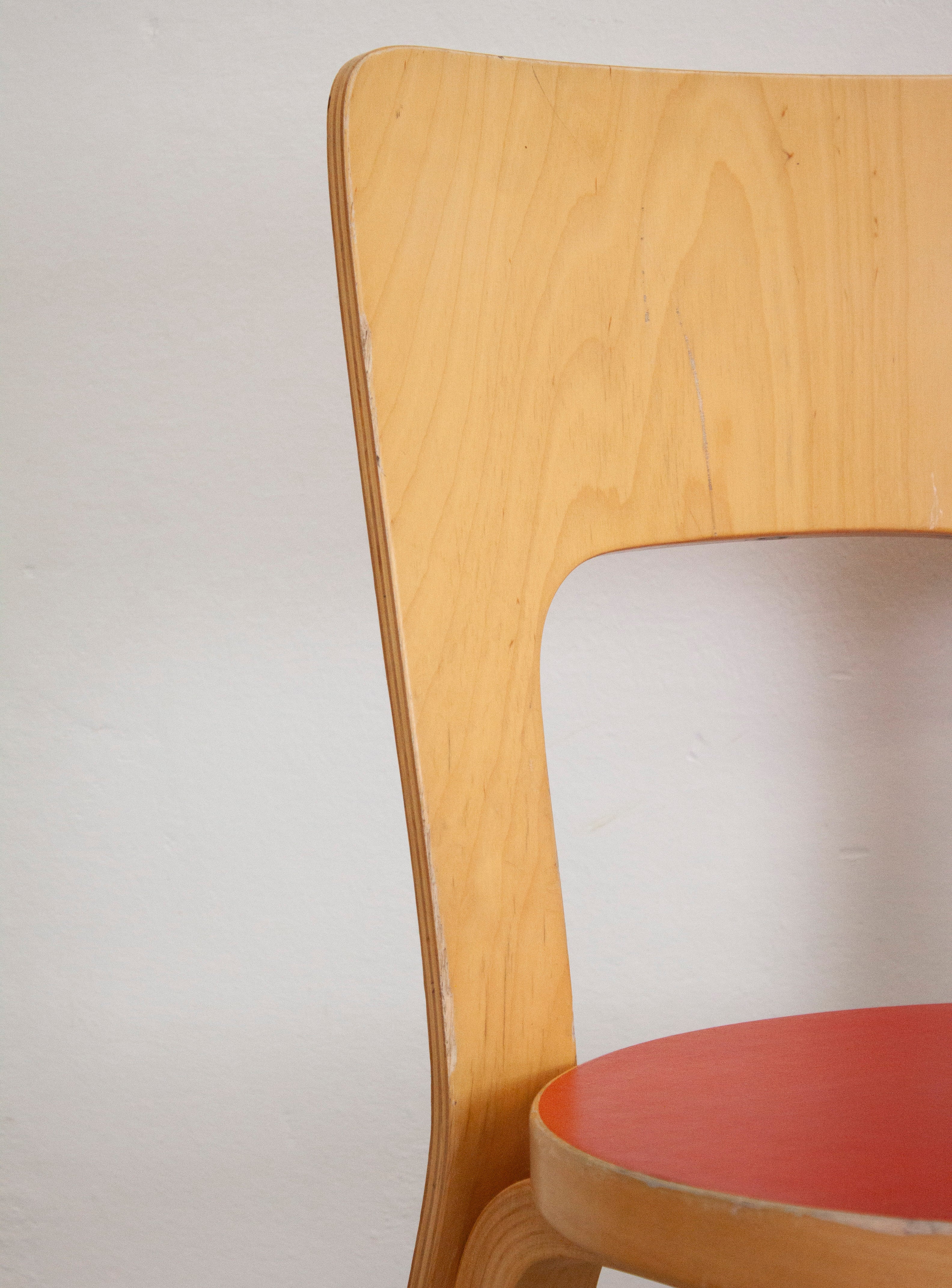 Artek Model 66 Chair by Alvar Aalto (Red) - Image 19