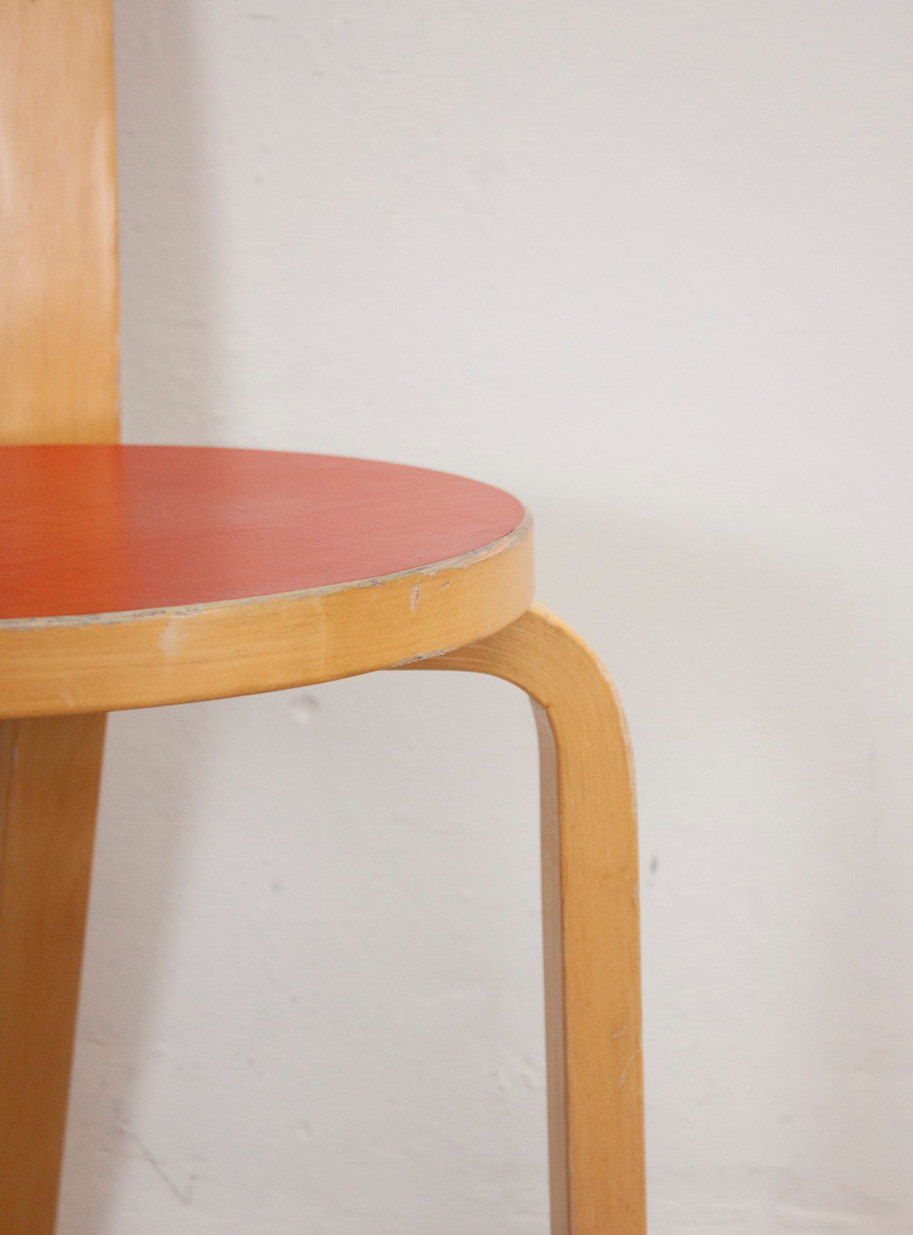 Artek Model 66 Chair by Alvar Aalto (Red) - Image 21