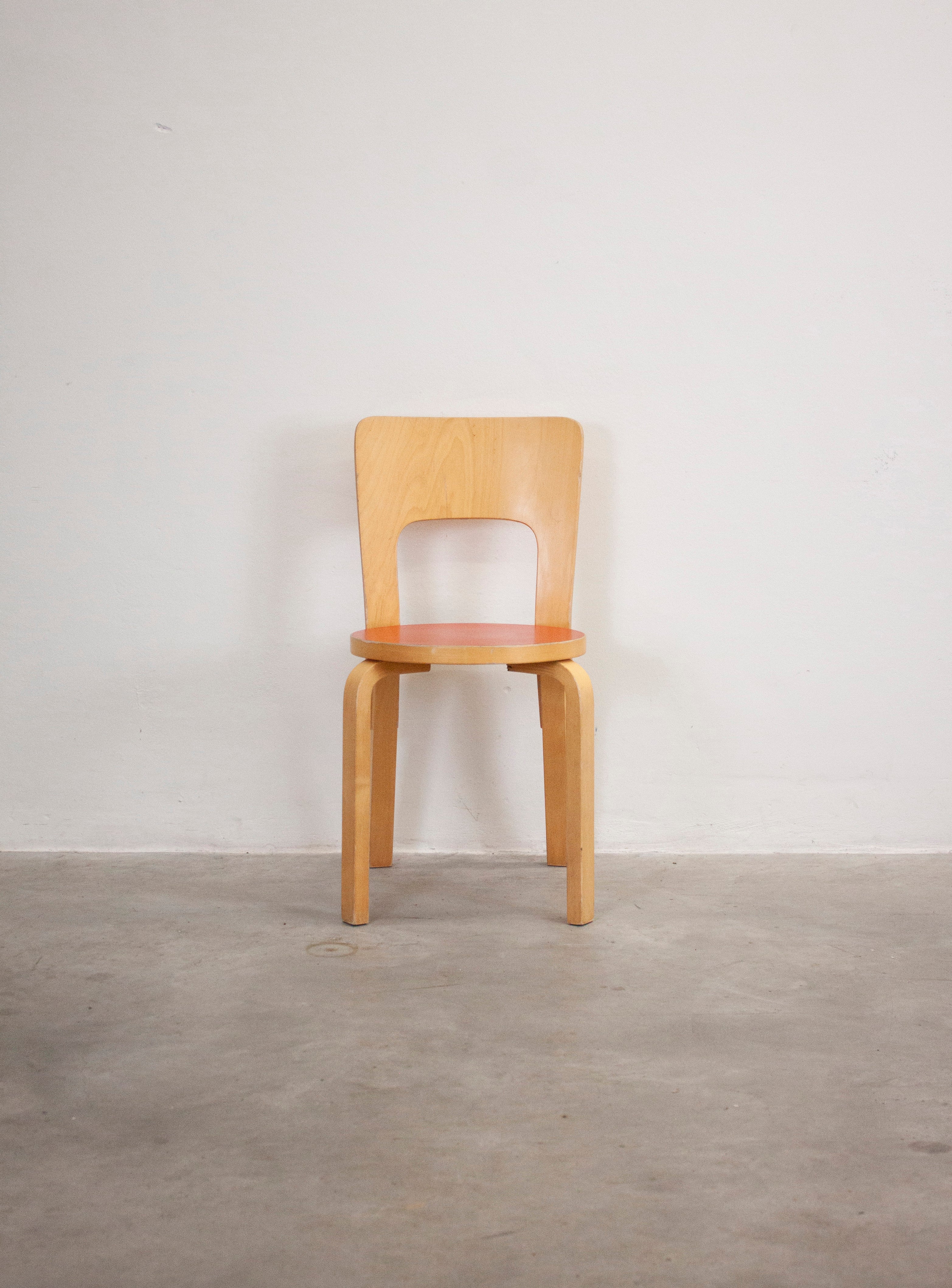 Artek Model 66 Chair by Alvar Aalto (Red) - Image 5