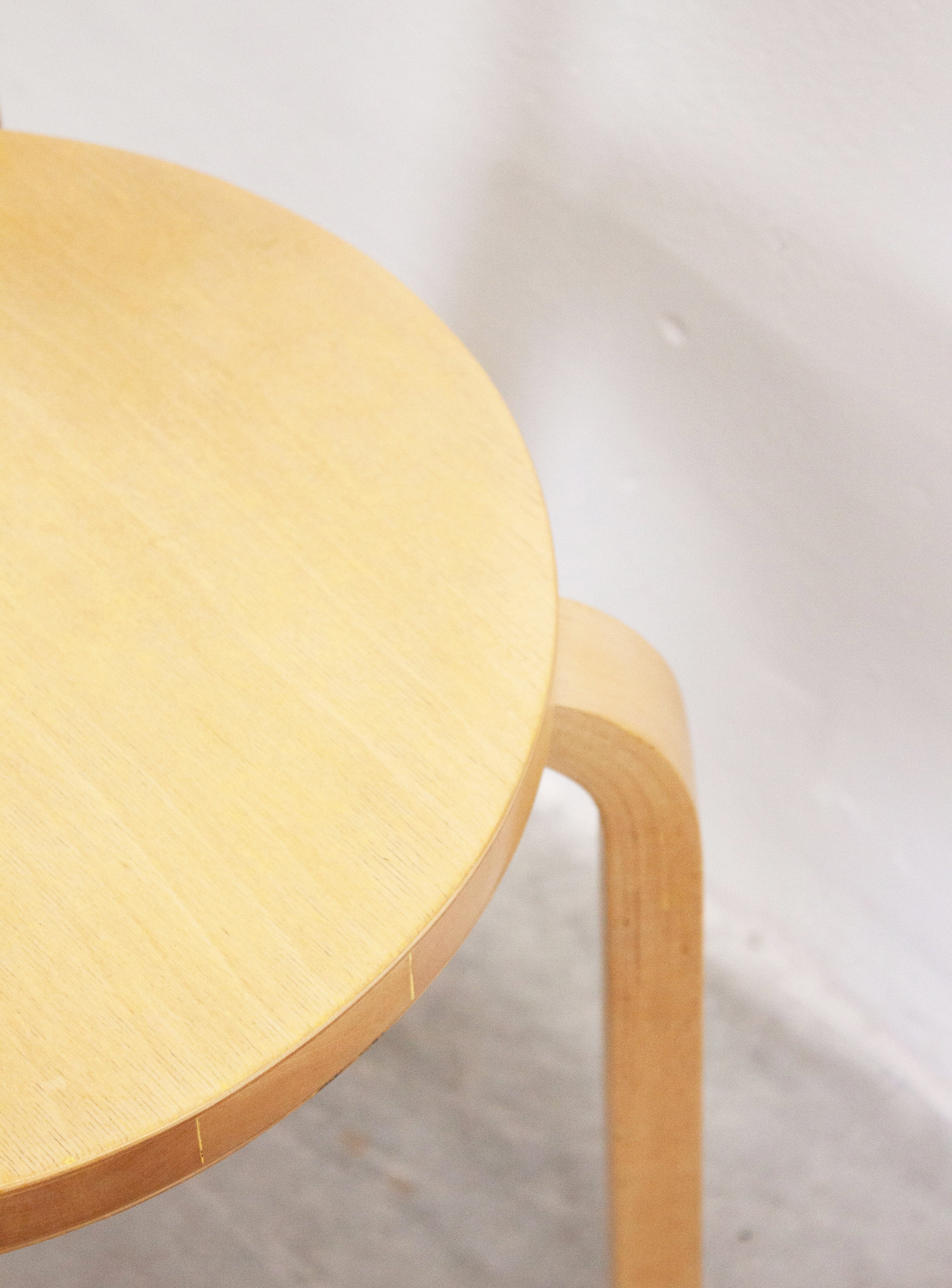 Artek Model 68 Chair by Alvar Aalto (Birch) - Image 18
