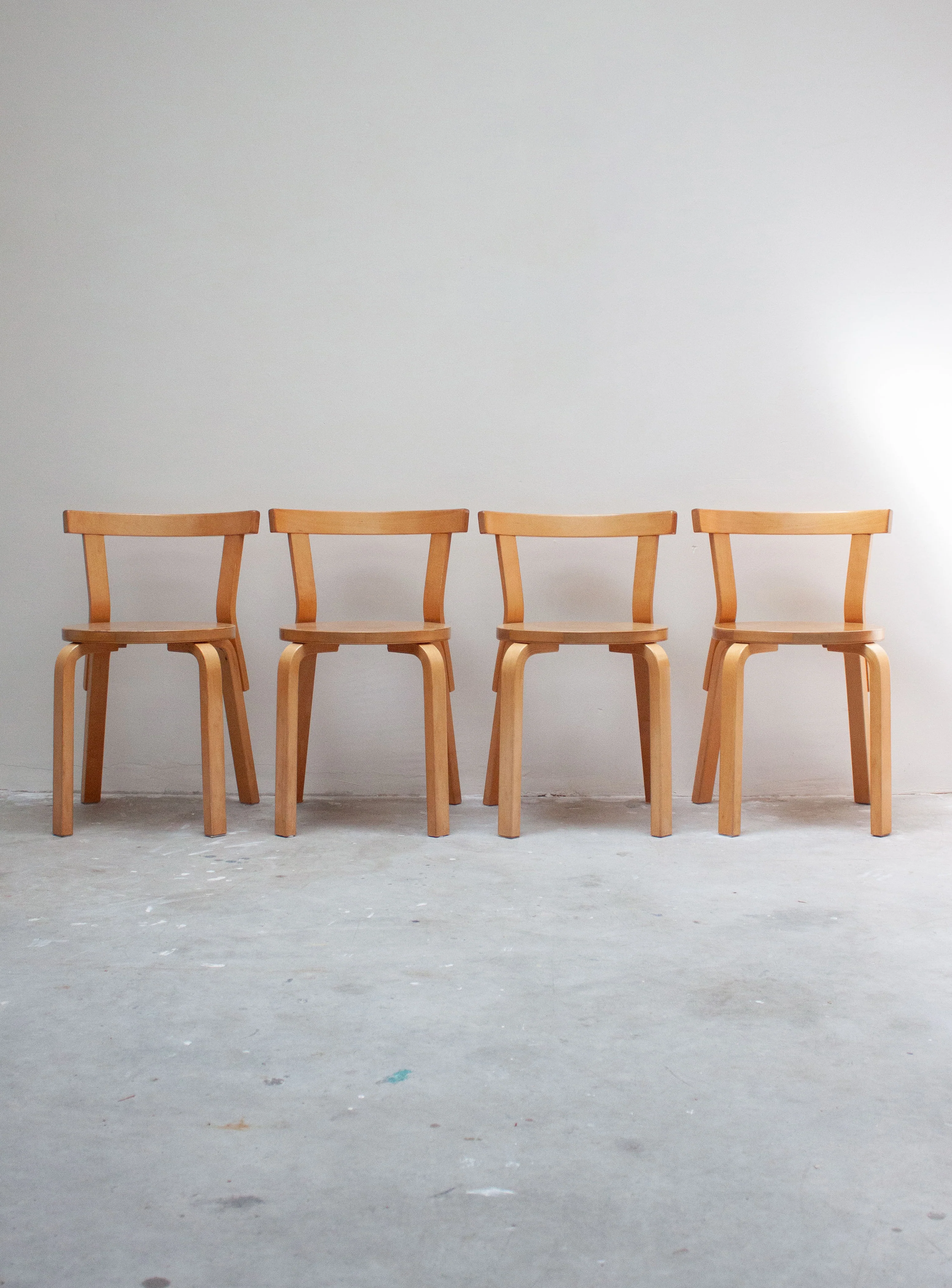 Artek Model 68 Chairs by Alvar Aalto (Birch) - Image 2