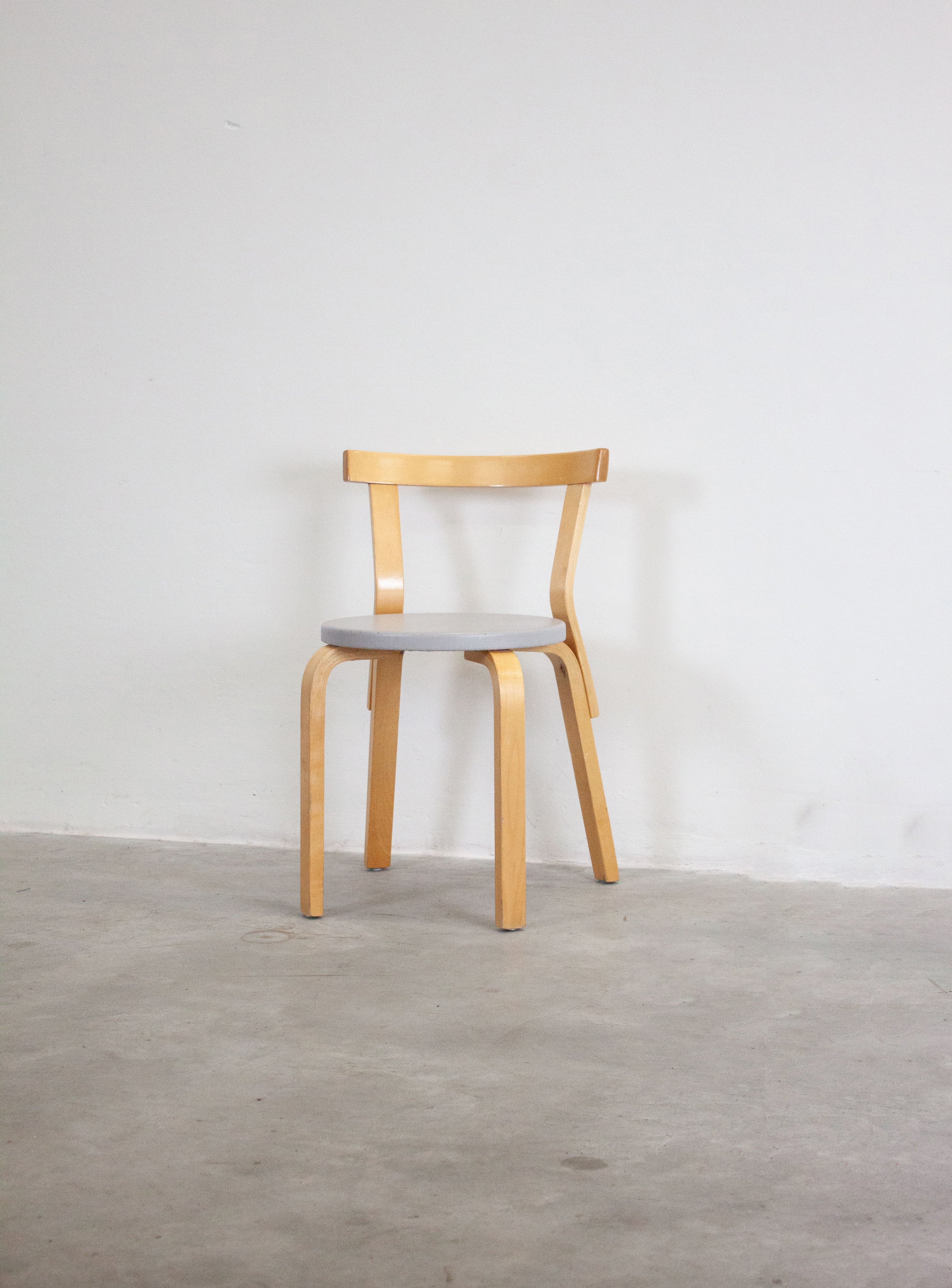 Artek Model 68 Chairs by Alvar Aalto (Grey) - Image 14