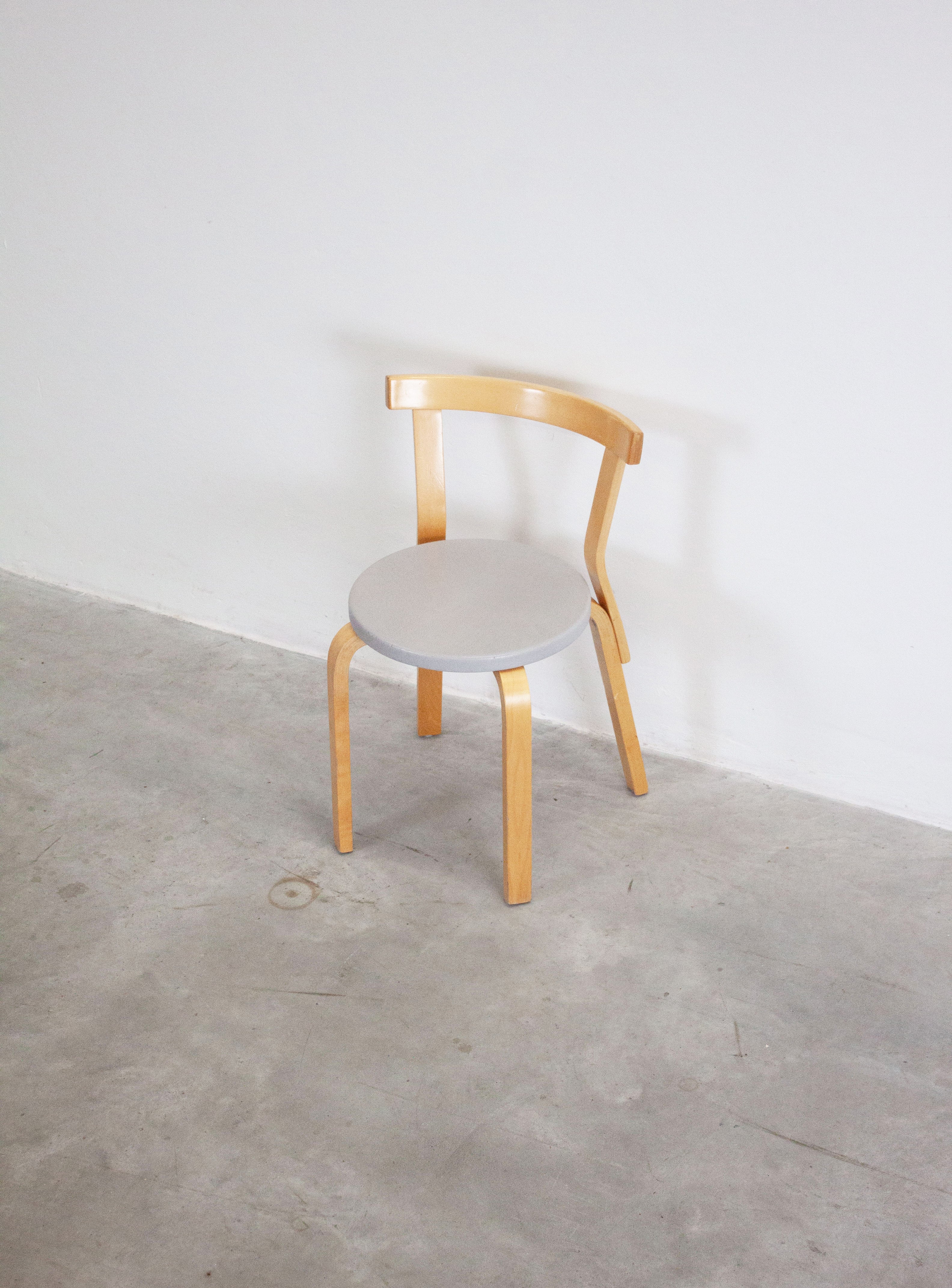 Artek Model 68 Chairs by Alvar Aalto (Grey) - Image 15
