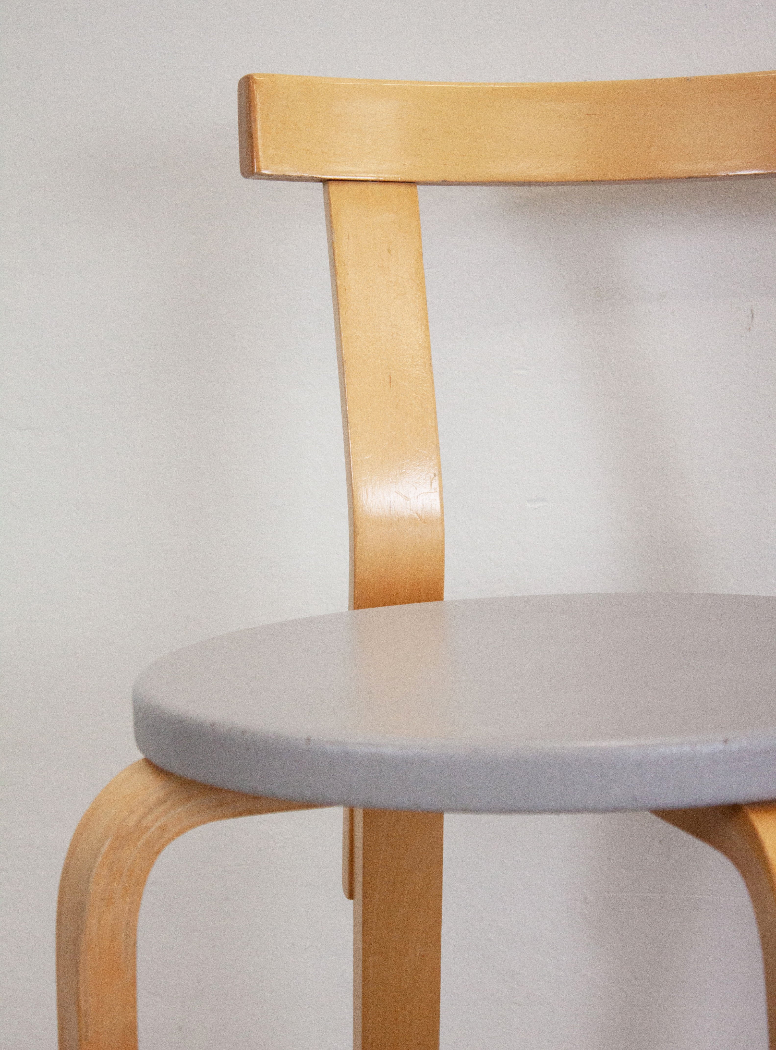 Artek Model 68 Chairs by Alvar Aalto (Grey) - Image 16
