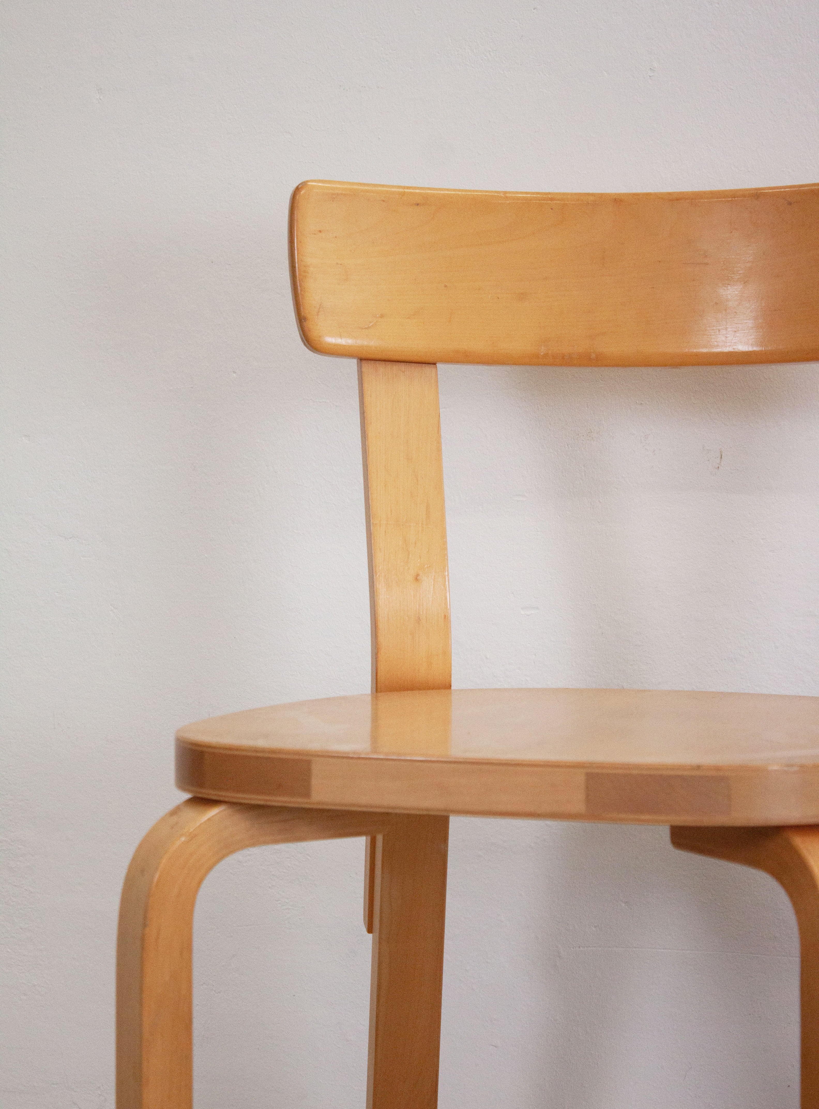 Artek Model 69 Chairs by Alvar Aalto (Birch) - Image 10