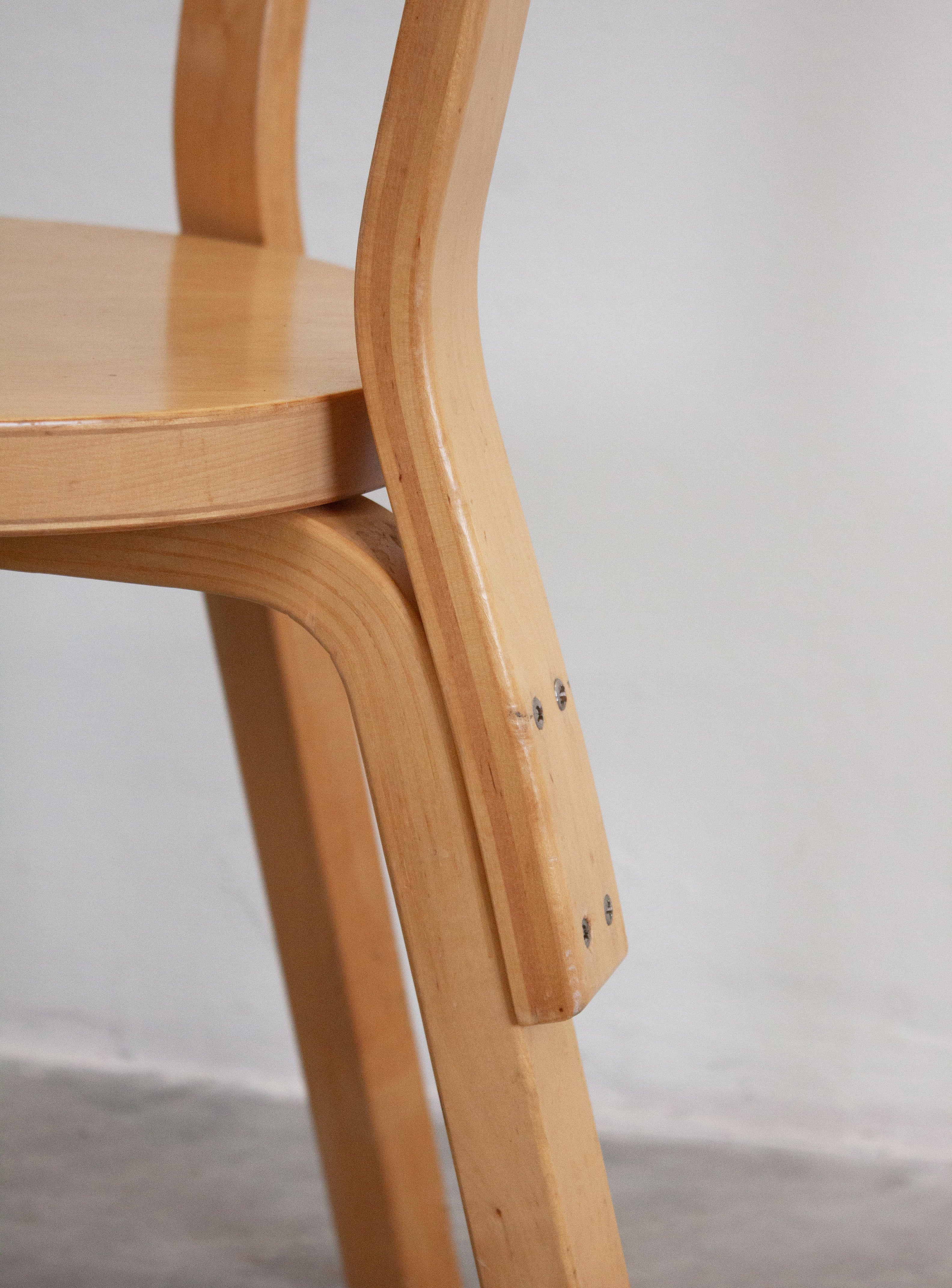 Artek Model 69 Chairs by Alvar Aalto (Birch) - Image 15