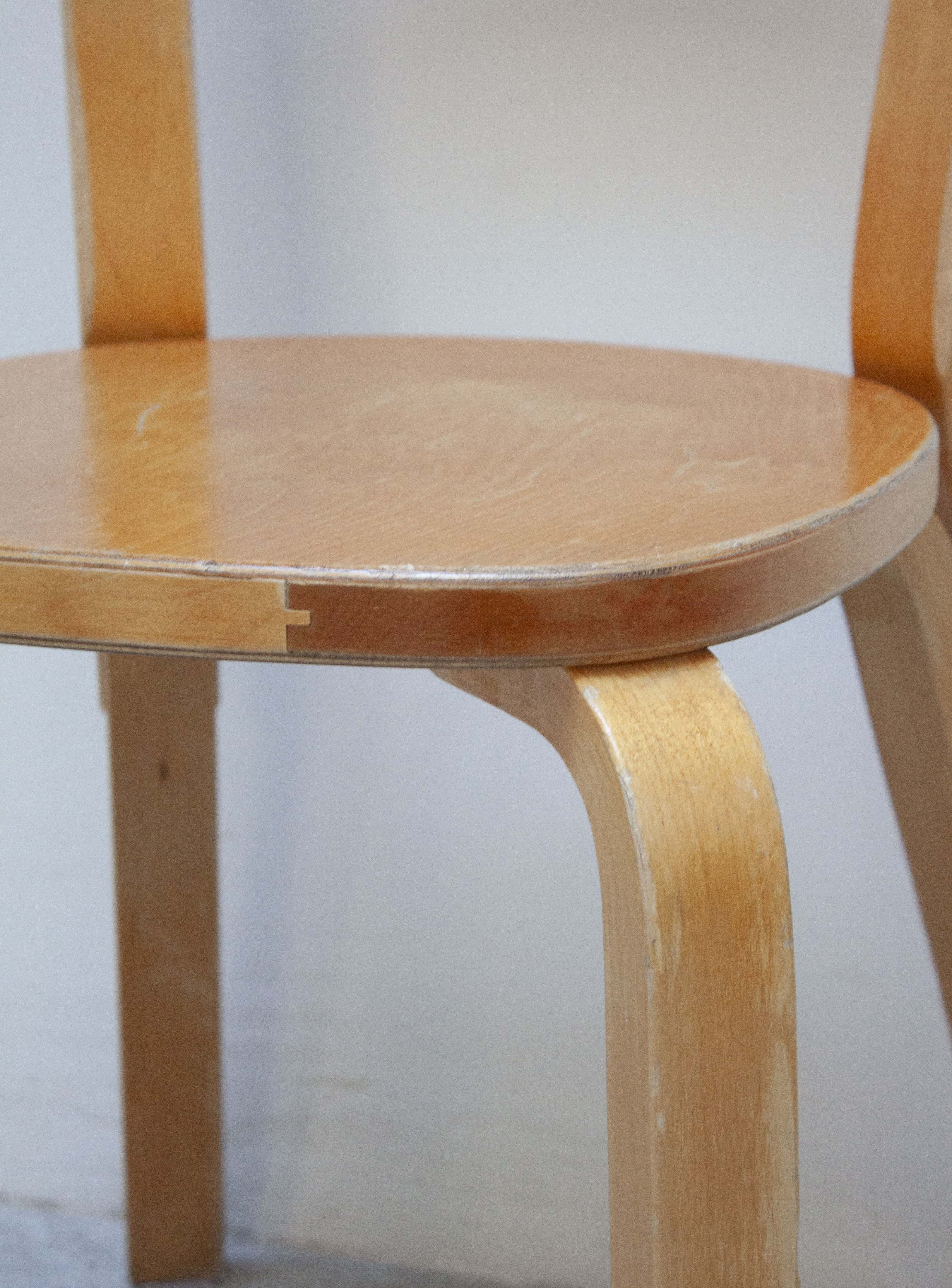 Artek Model 69 Chairs by Alvar Aalto (Birch) - Image 12