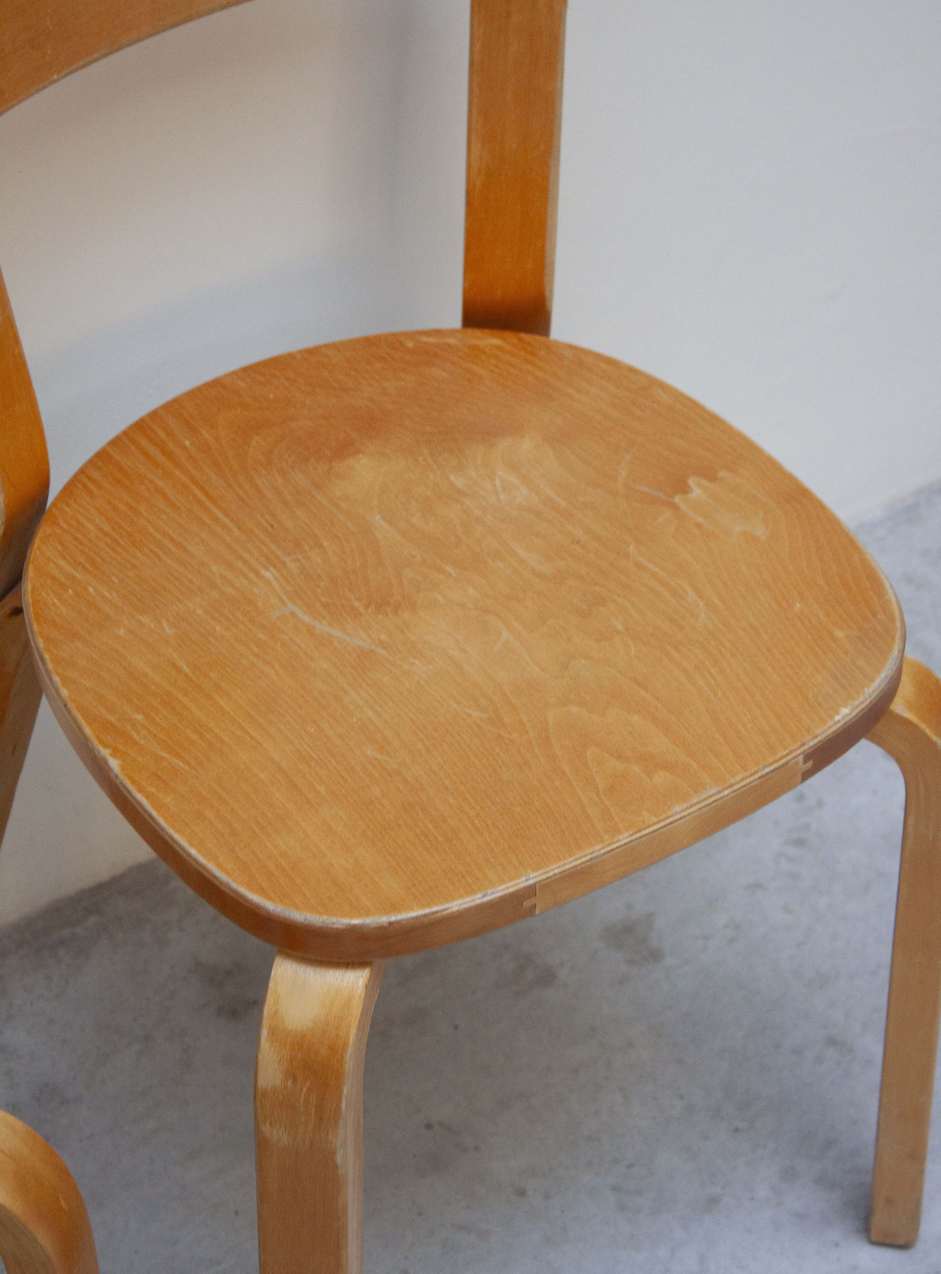 Artek Model 69 Chairs by Alvar Aalto (Birch) - Image 28