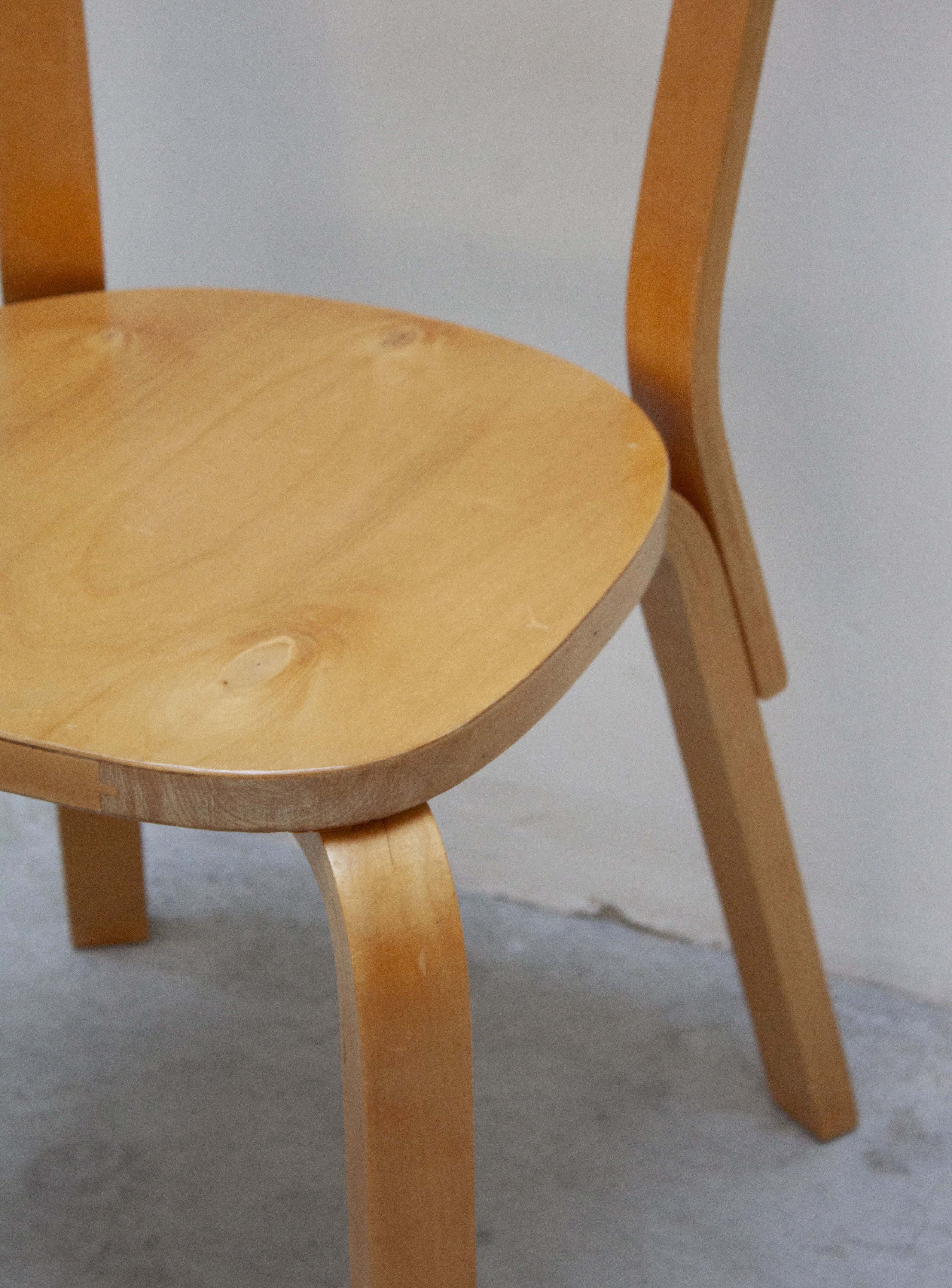 Artek Model 69 Chairs by Alvar Aalto (Birch) - Image 33