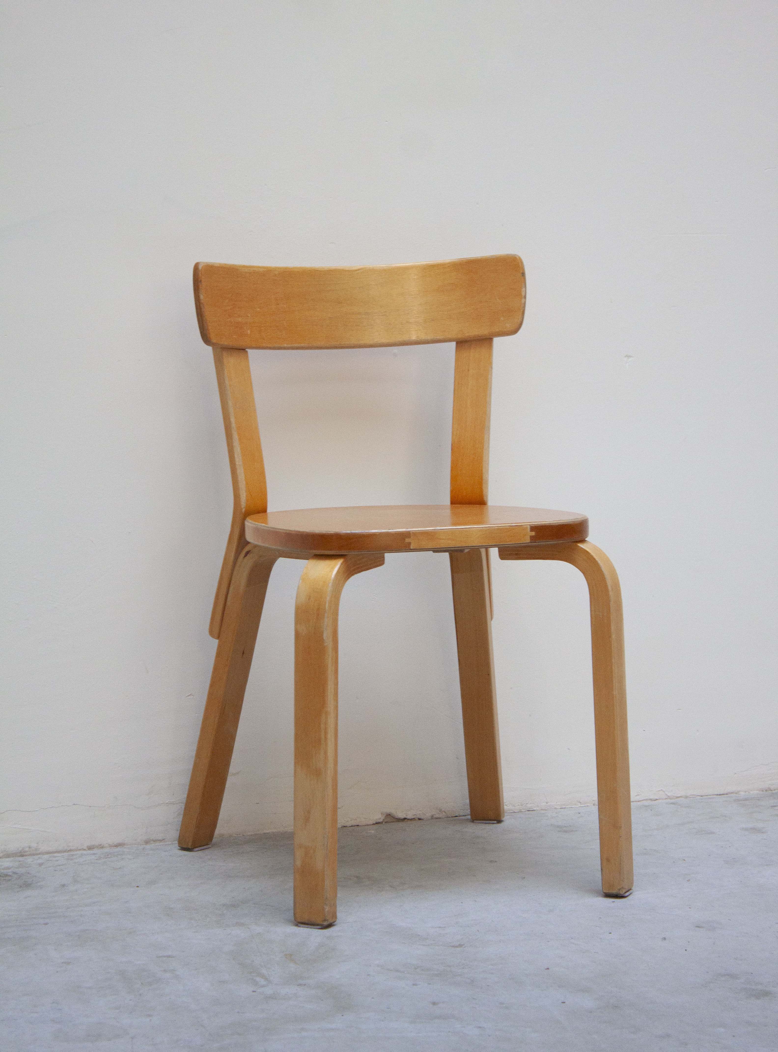 Artek Model 69 Chairs by Alvar Aalto (Birch) - Image 4