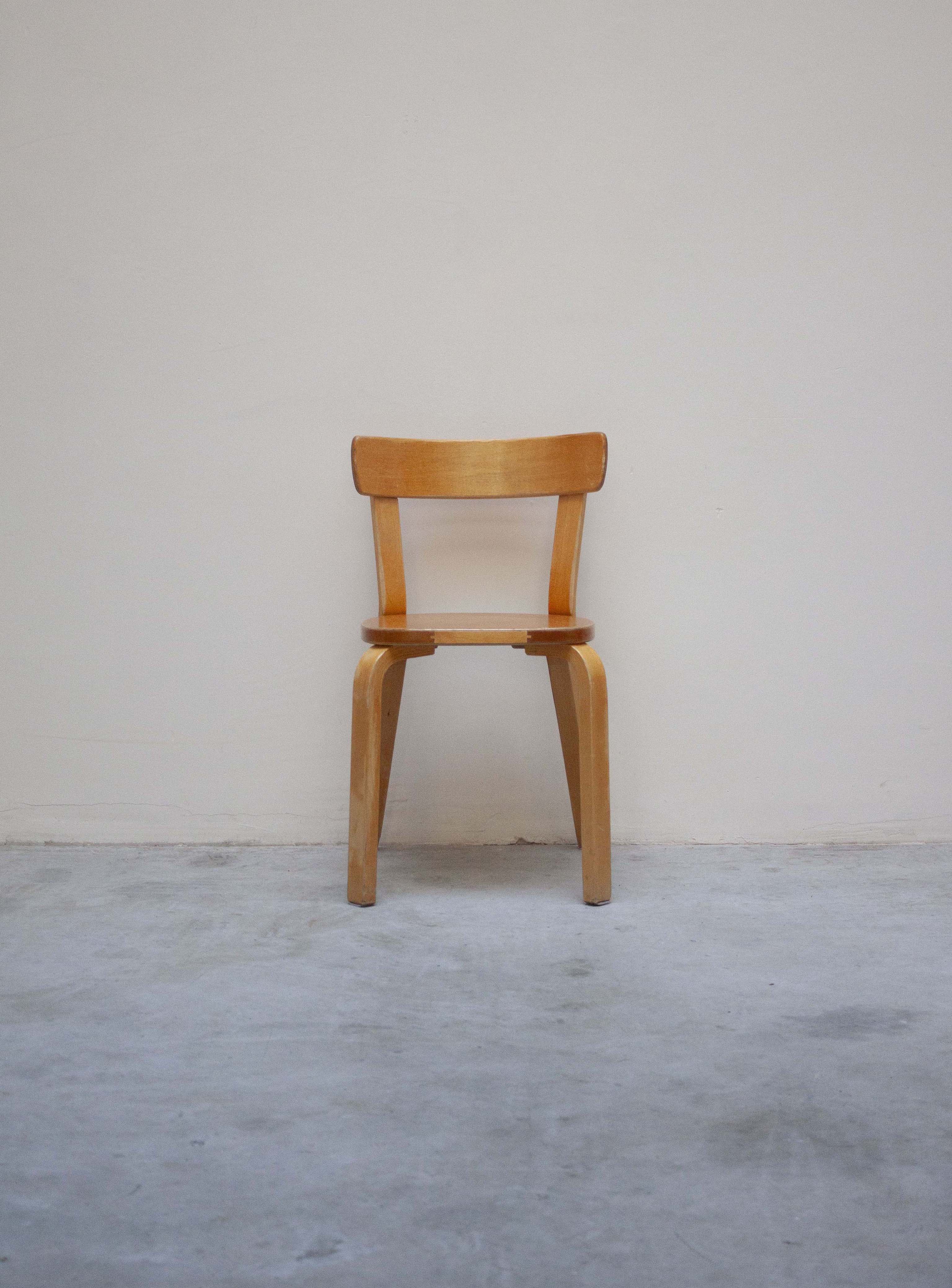 Artek Model 69 Chairs by Alvar Aalto (Birch) - Image 6