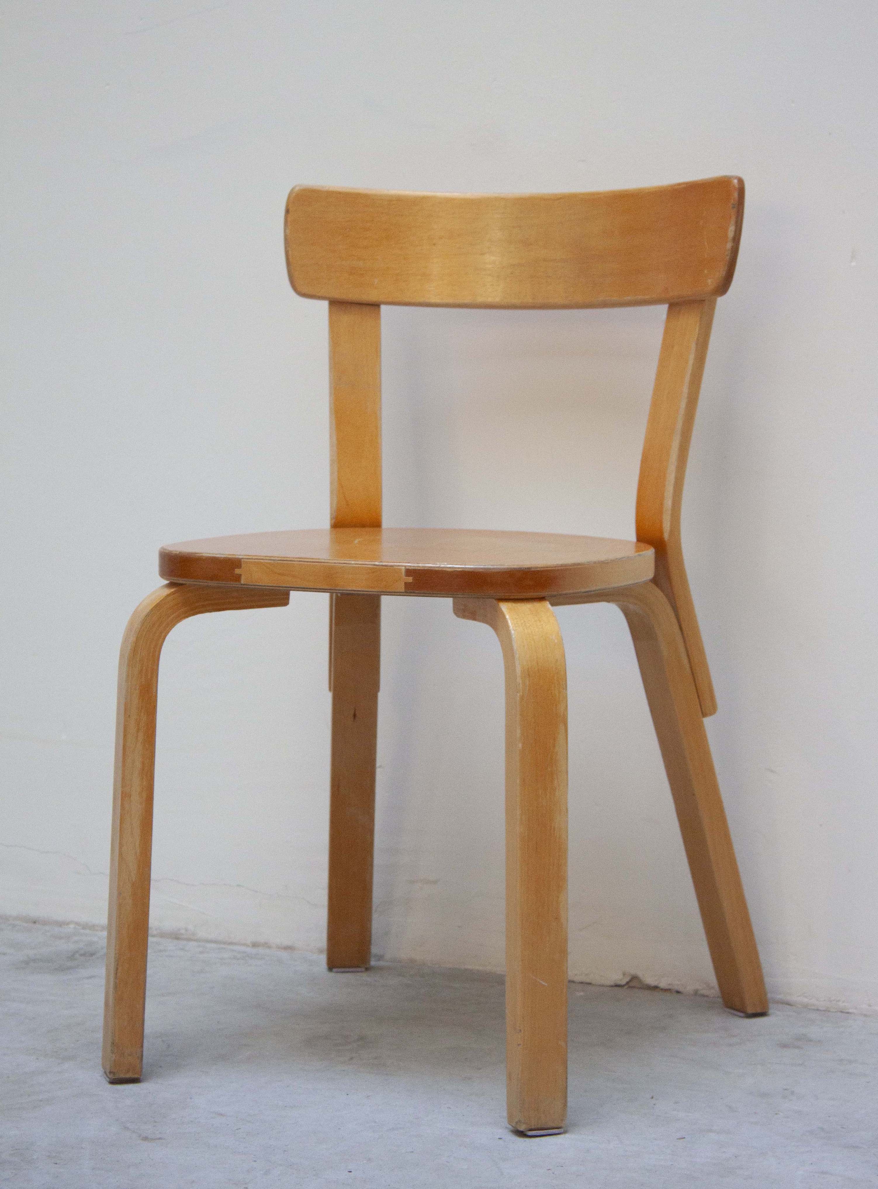 Artek Model 69 Chairs by Alvar Aalto (Birch) - Image 8