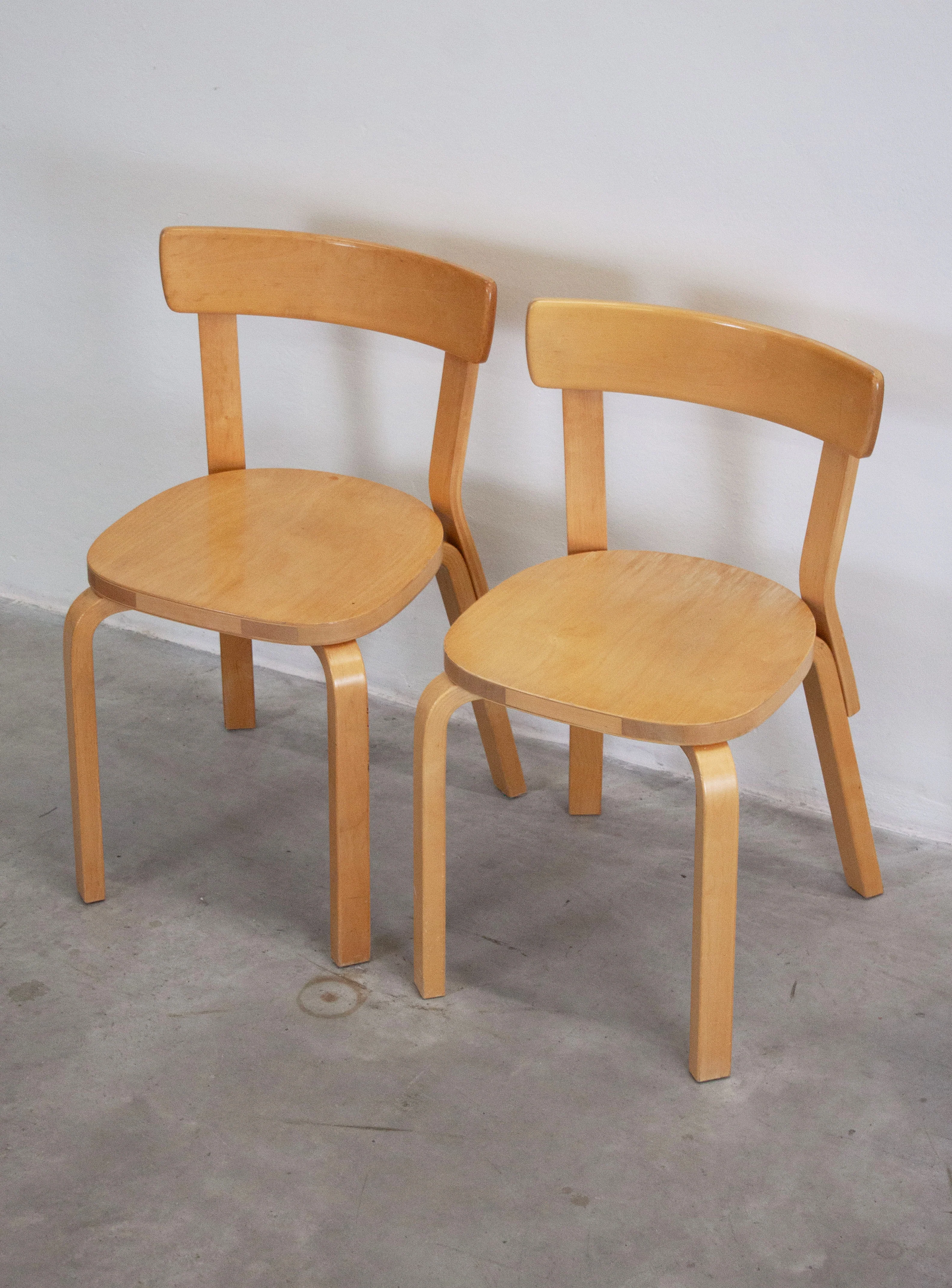 Artek Model 69 Chairs by Alvar Aalto (Birch) - Image 9