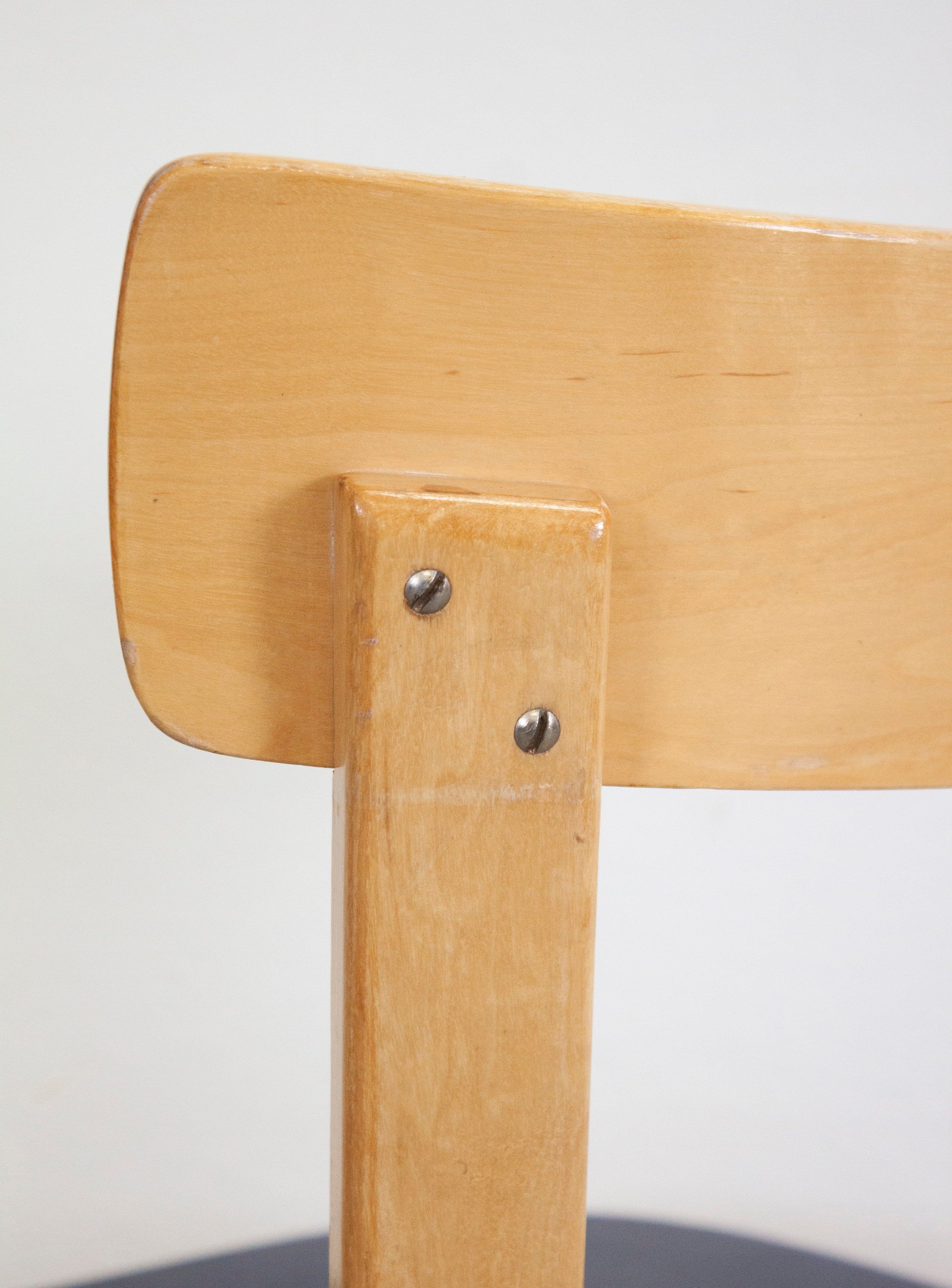 Artek Model 69 Chairs by Alvar Aalto (Blue) - Image 18