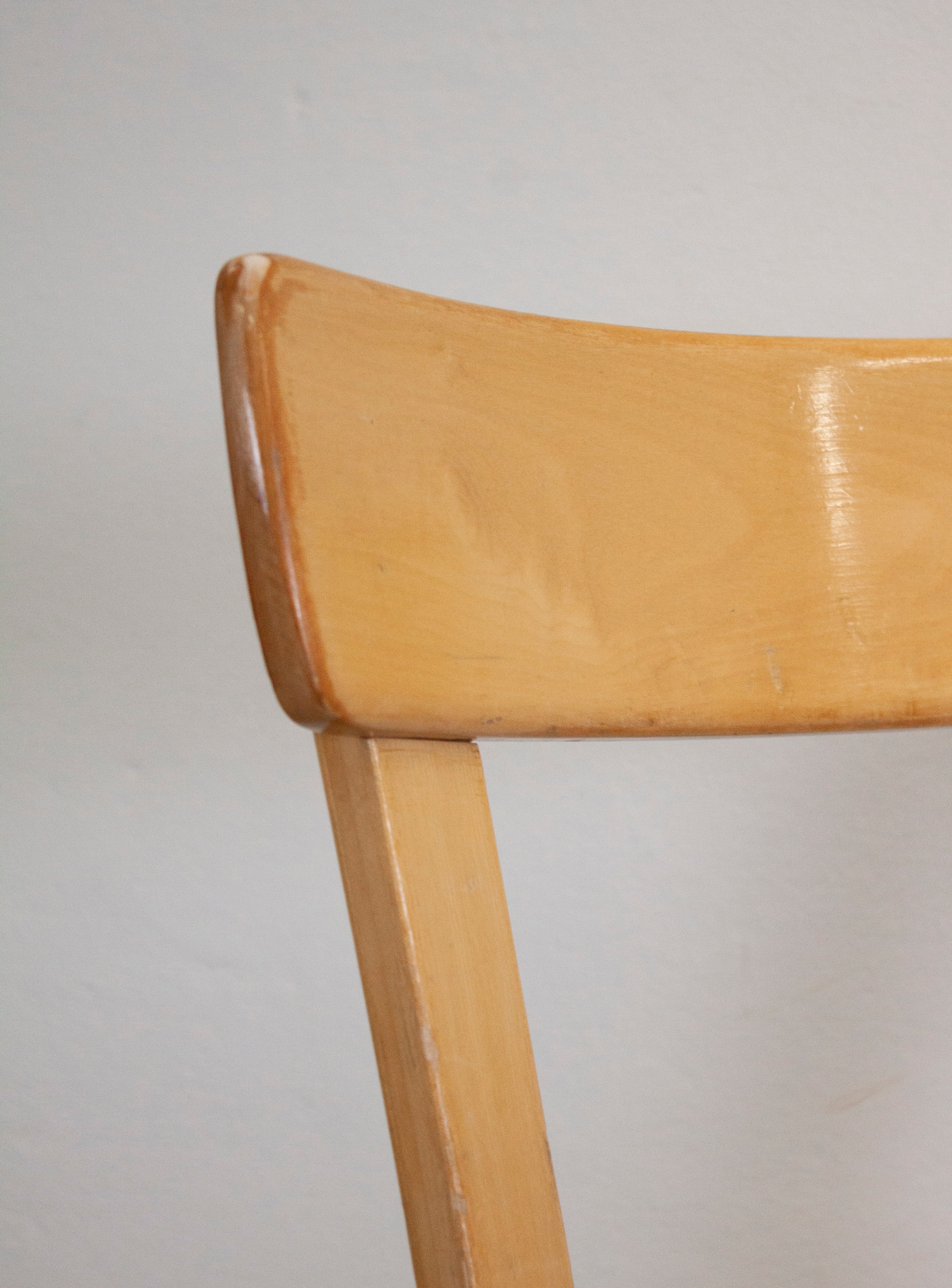 Artek Model 69 Chairs by Alvar Aalto (Blue) - Image 19