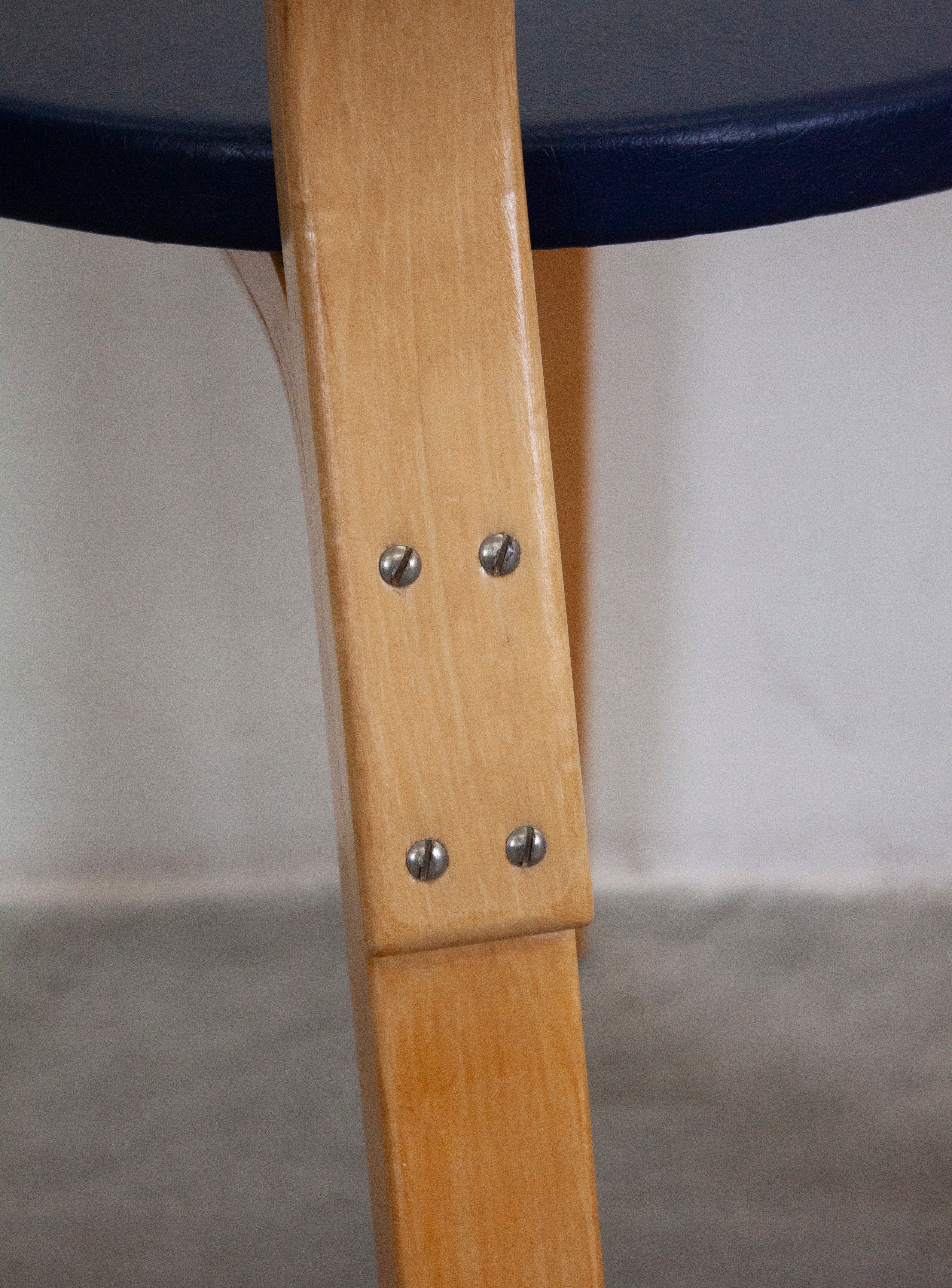 Artek Model 69 Chairs by Alvar Aalto (Blue) - Image 20