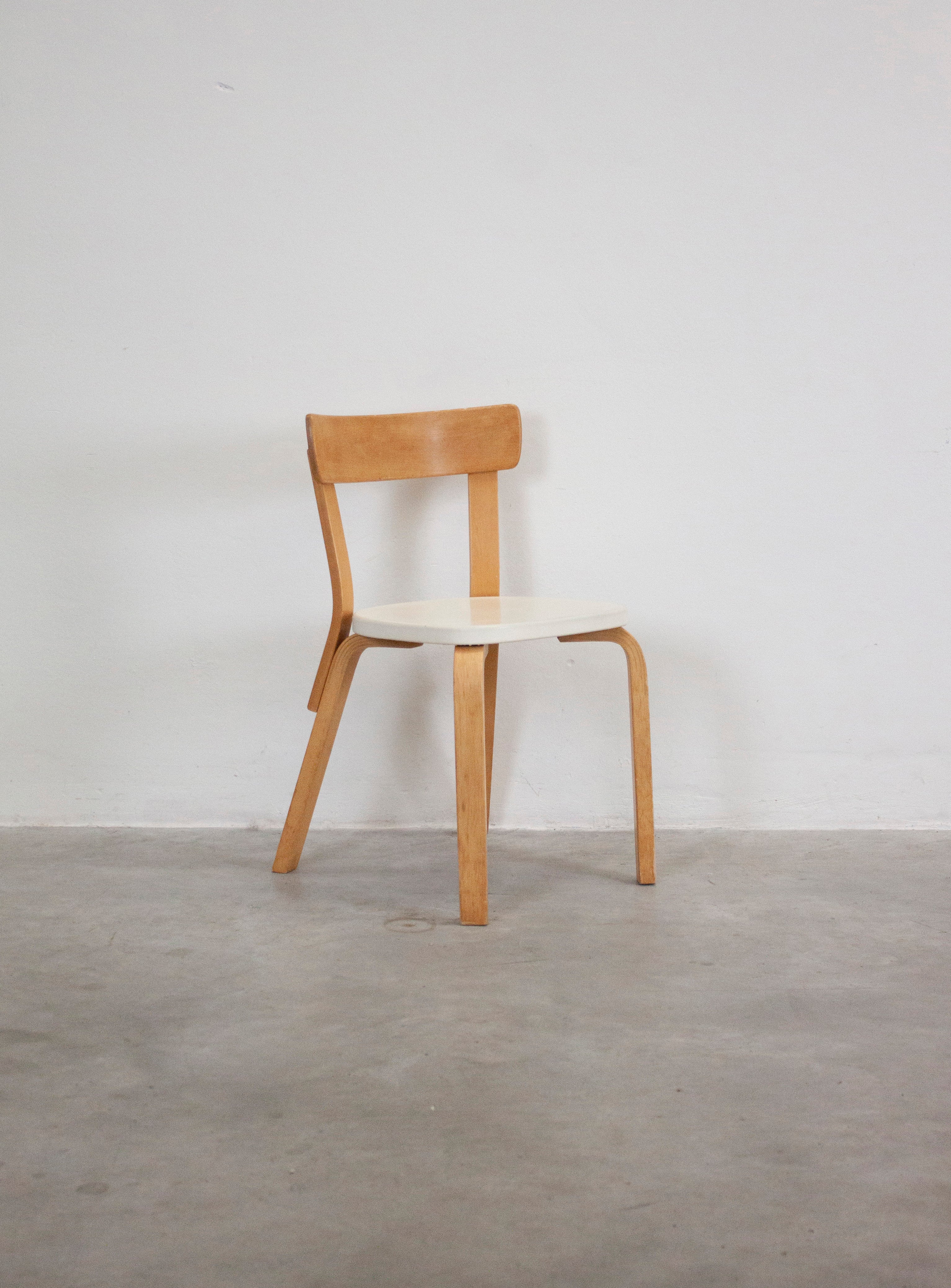 Artek Model 69 Chairs by Alvar Aalto (White) - Image 2
