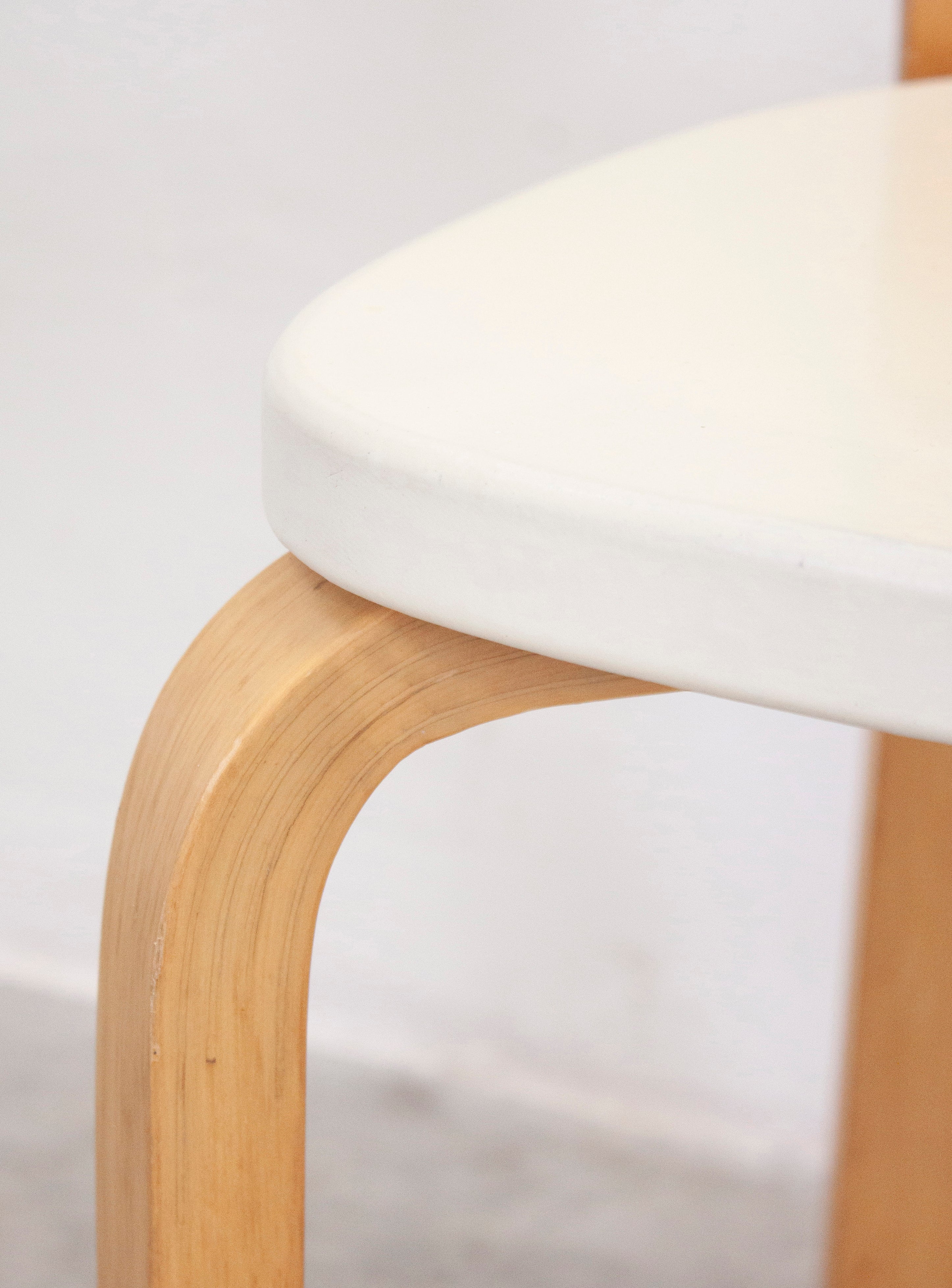 Artek Model 69 Chairs by Alvar Aalto (White) - Image 25