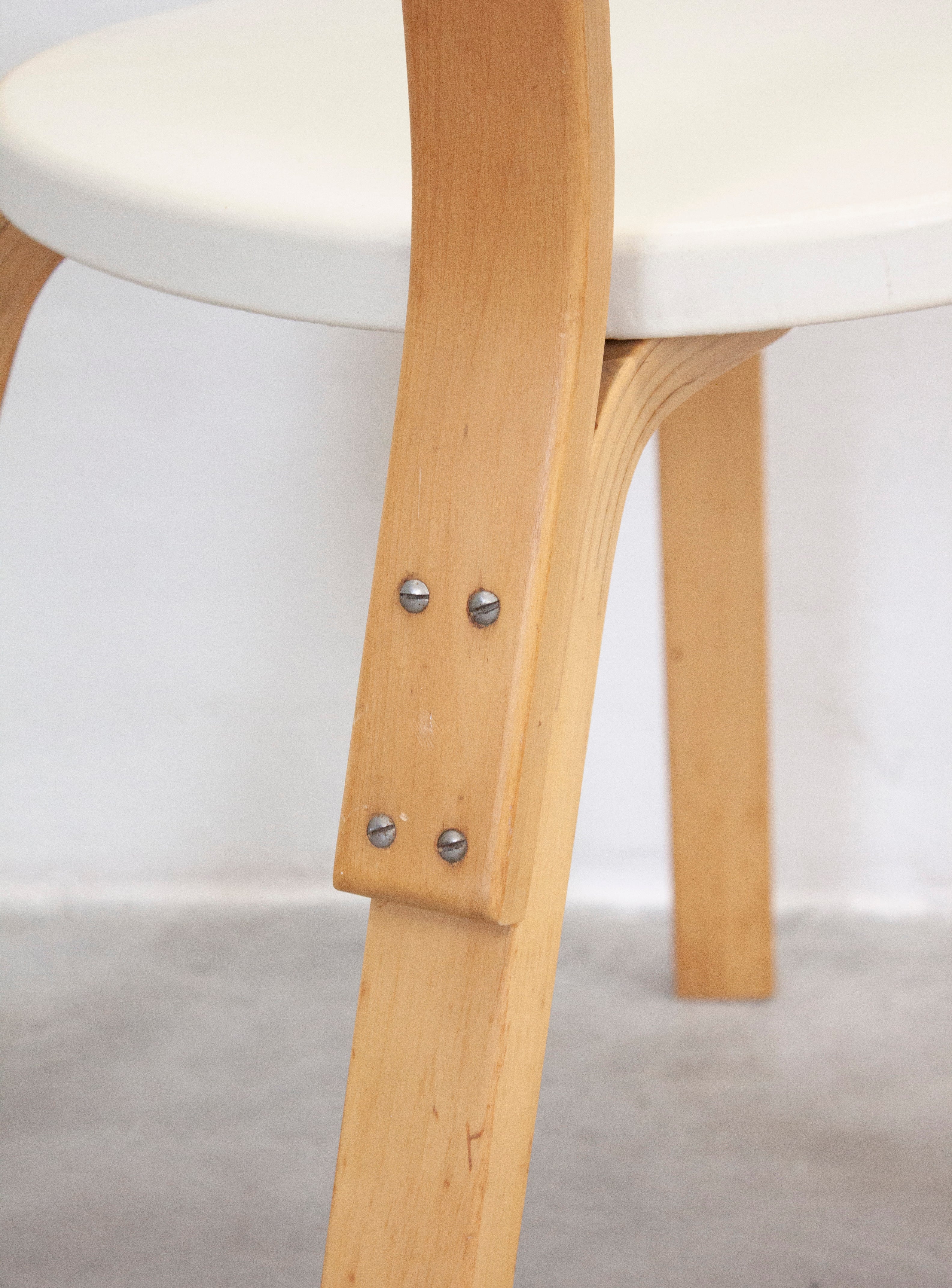 Artek Model 69 Chairs by Alvar Aalto (White) - Image 28