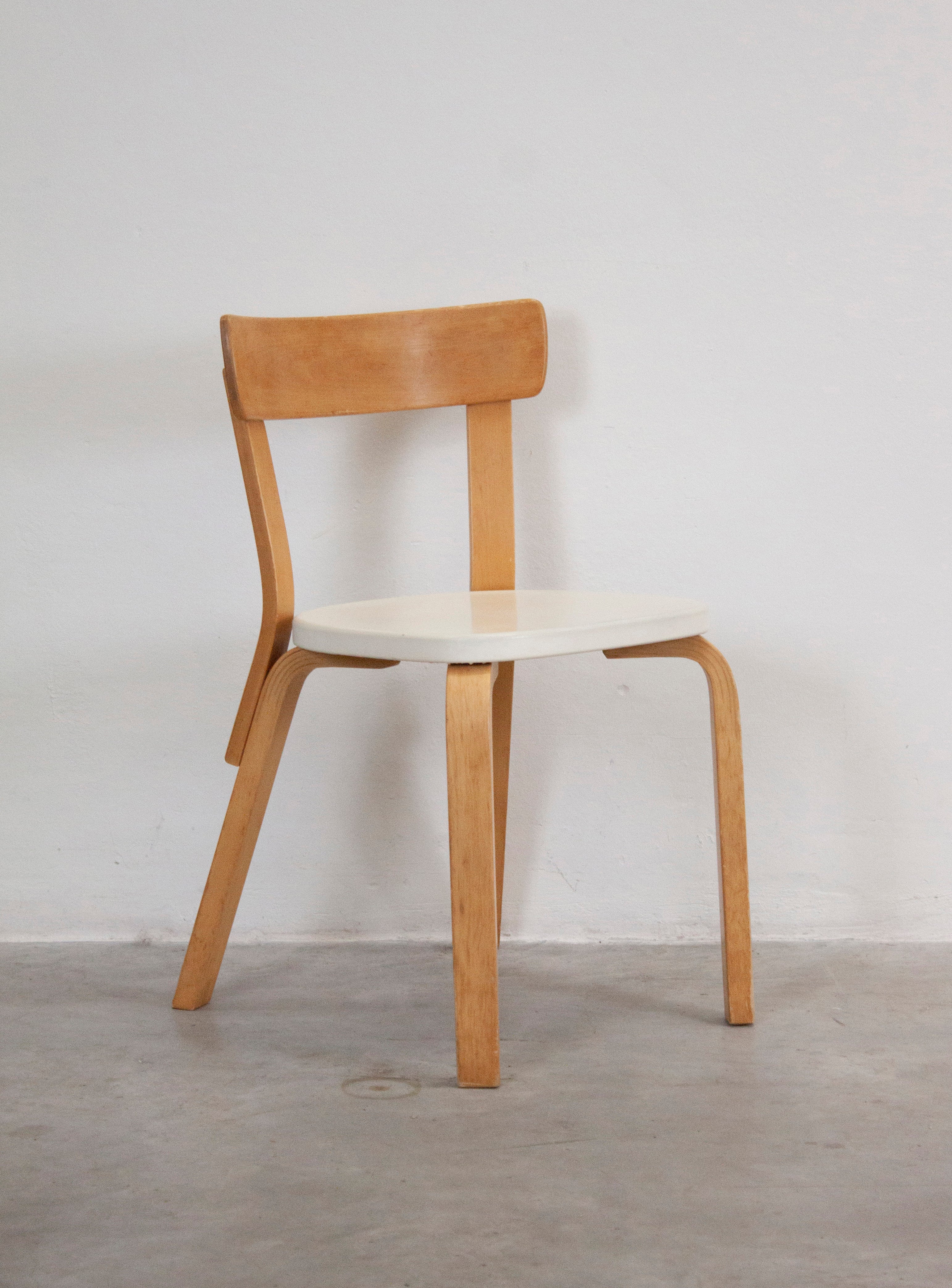 Artek Model 69 Chairs by Alvar Aalto (White) - Image 3