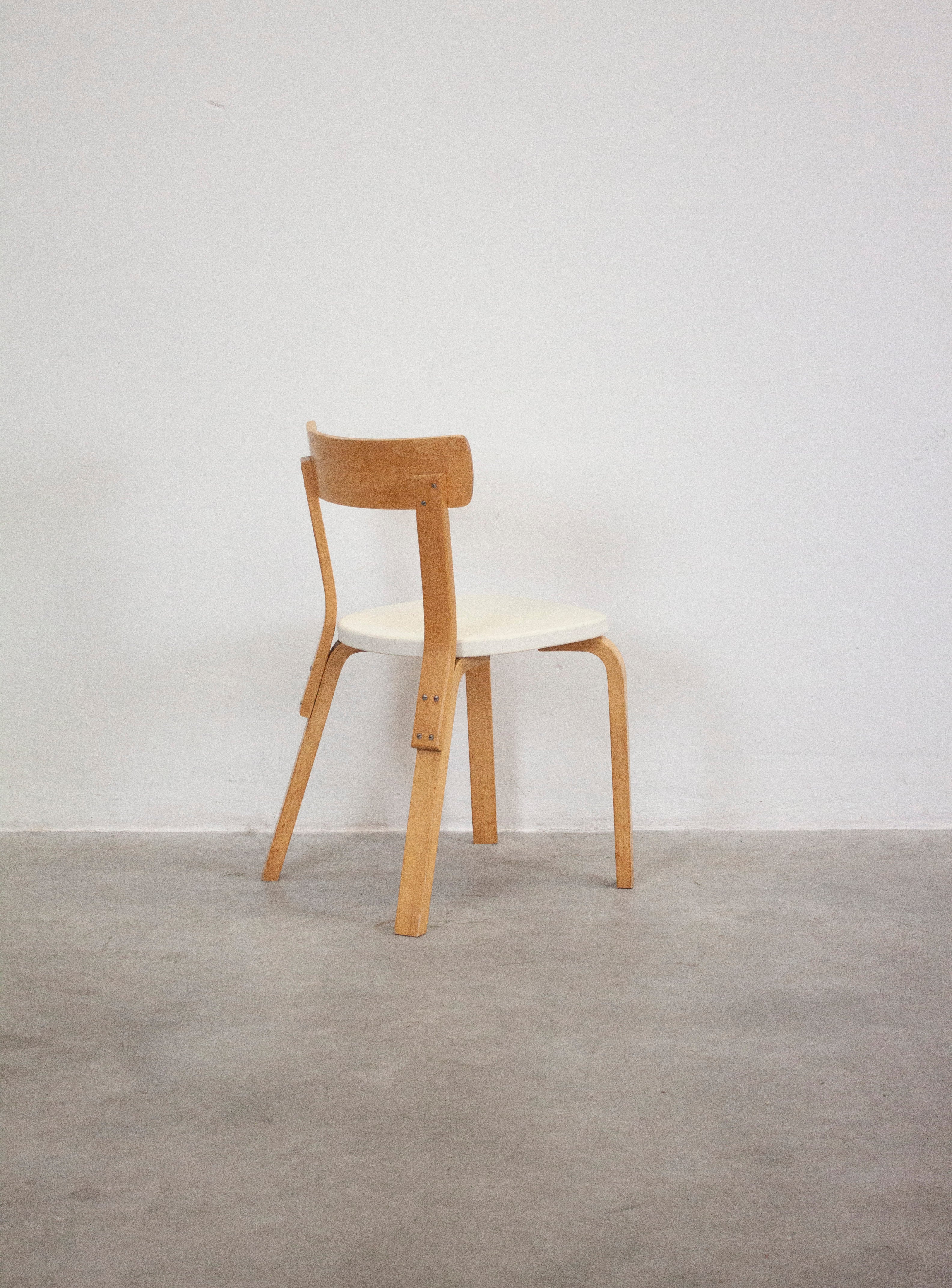 Artek Model 69 Chairs by Alvar Aalto (White) - Image 8