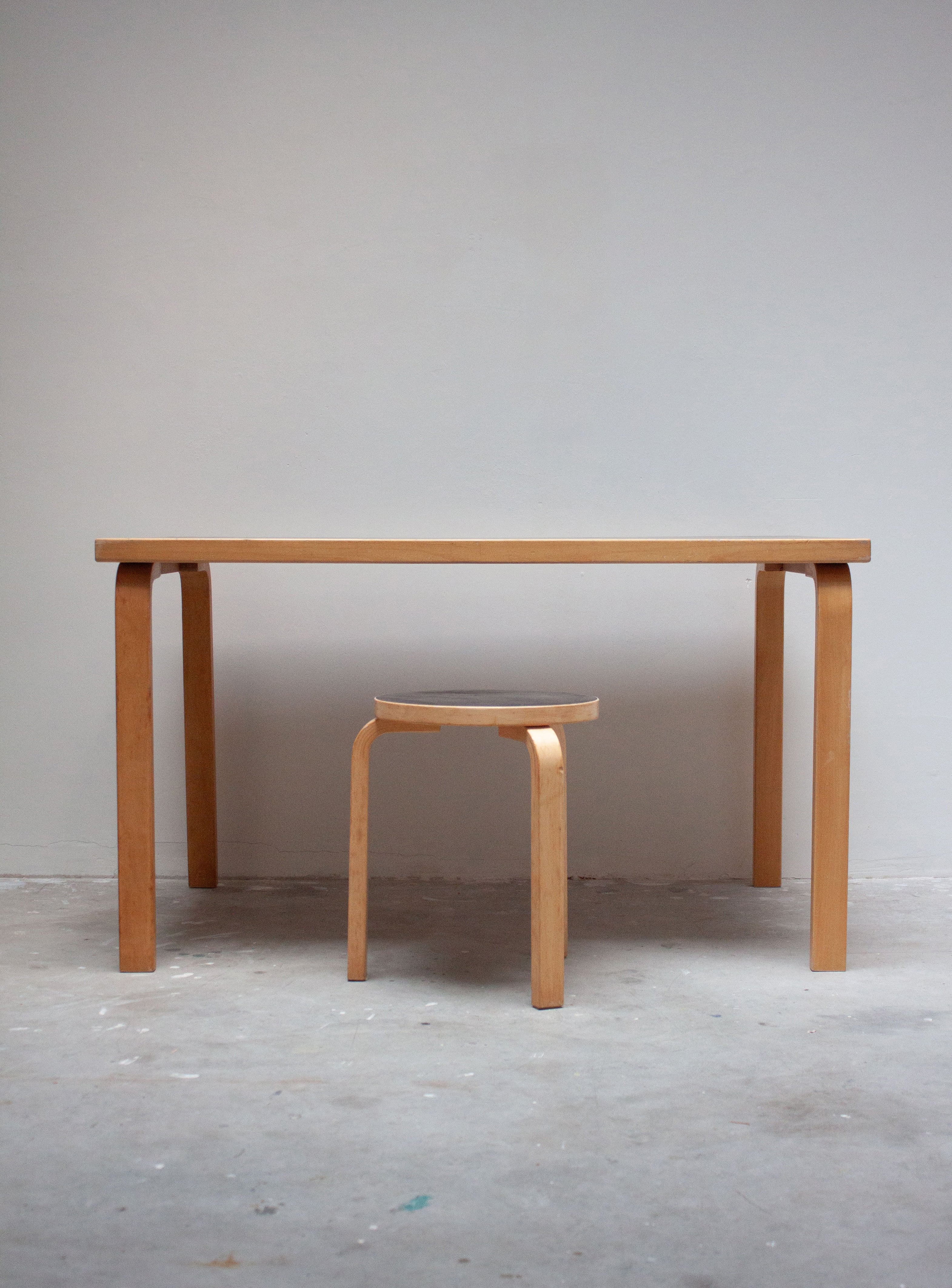 Artek Model 81B Dining Table by Alvar Aalto (Black) - Image 5