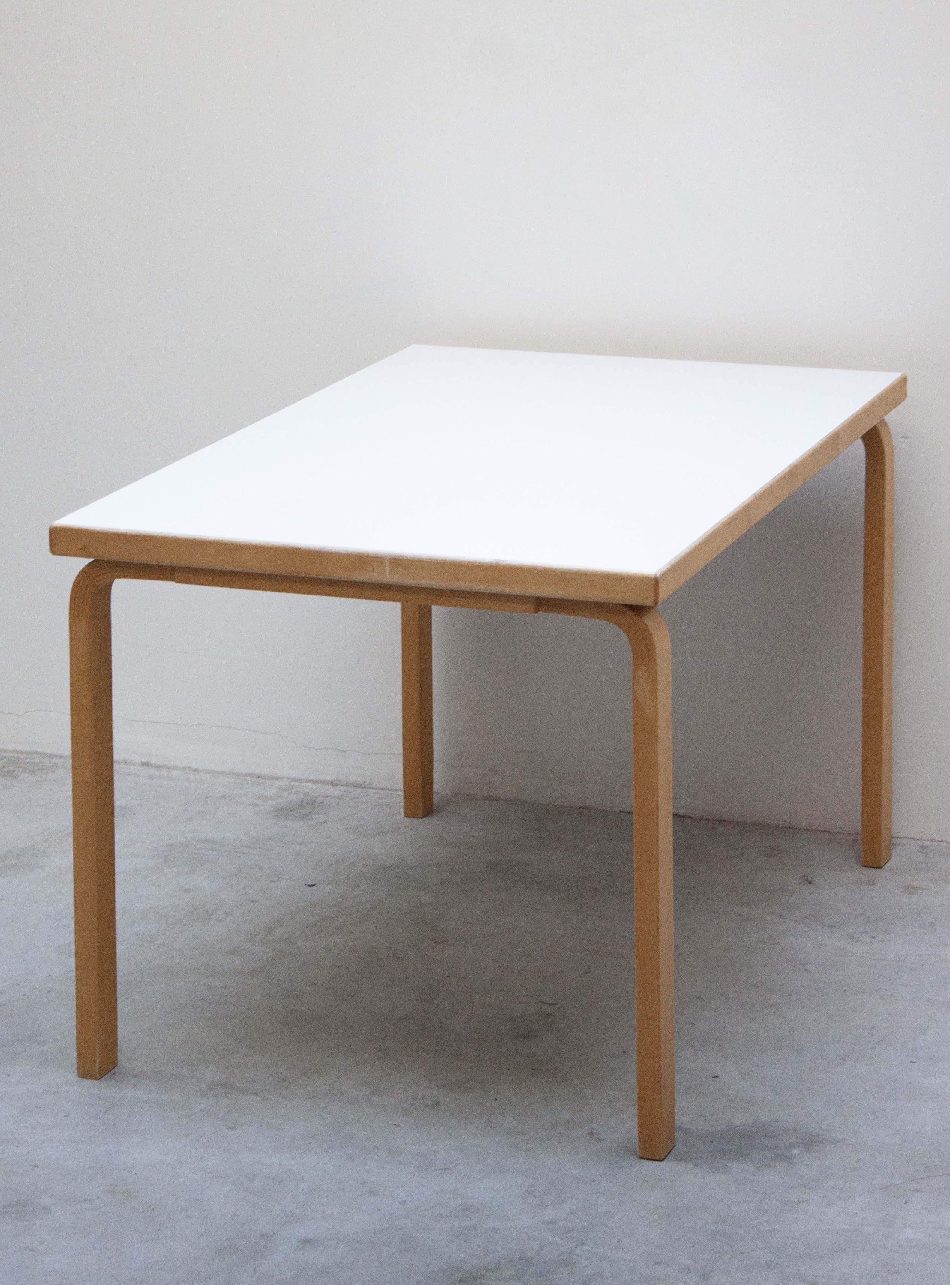 Artek Model 81B Dining Table by Alvar Aalto (White) - Image 11