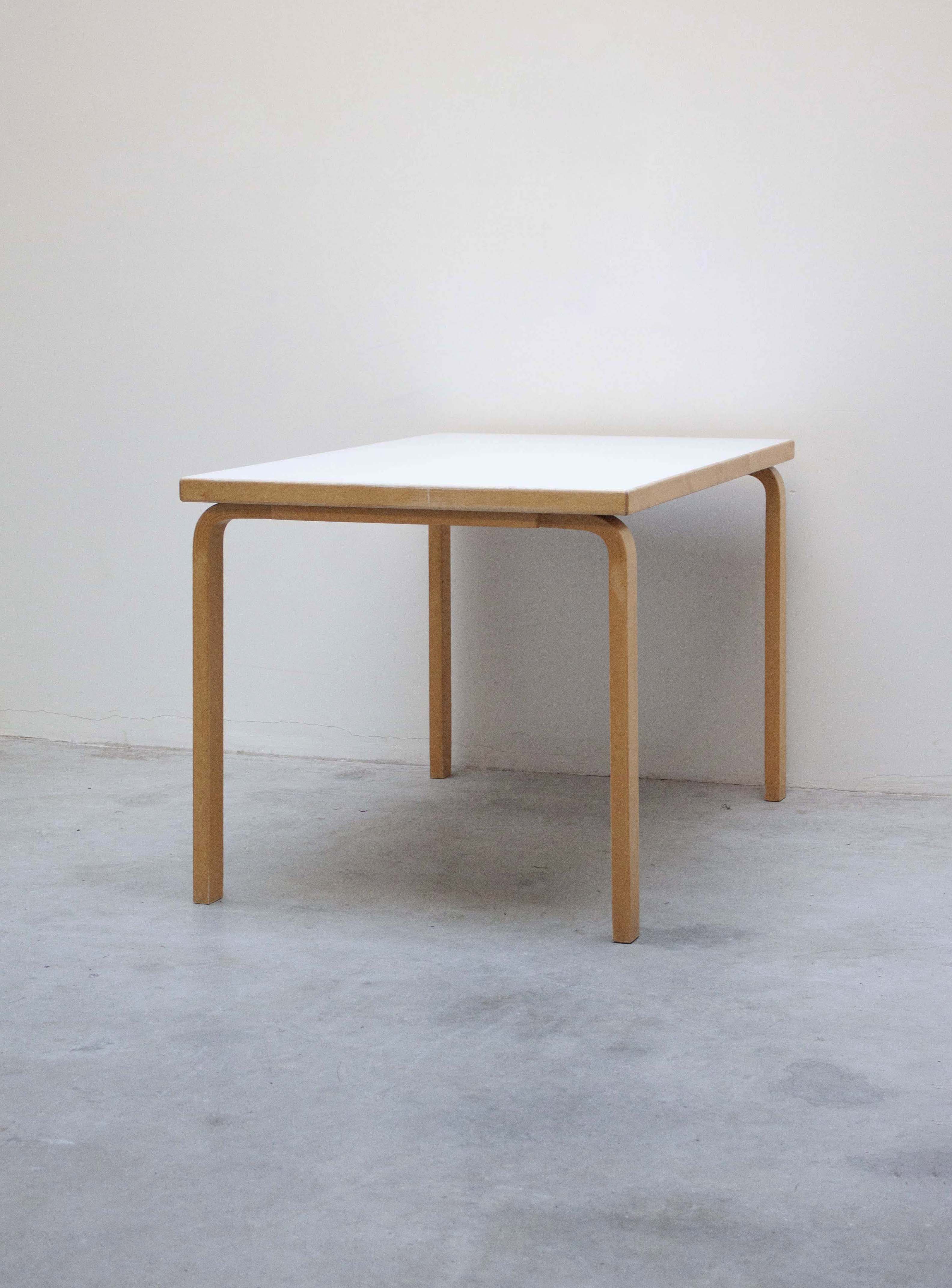 Artek Model 81B Dining Table by Alvar Aalto (White) - Image 12