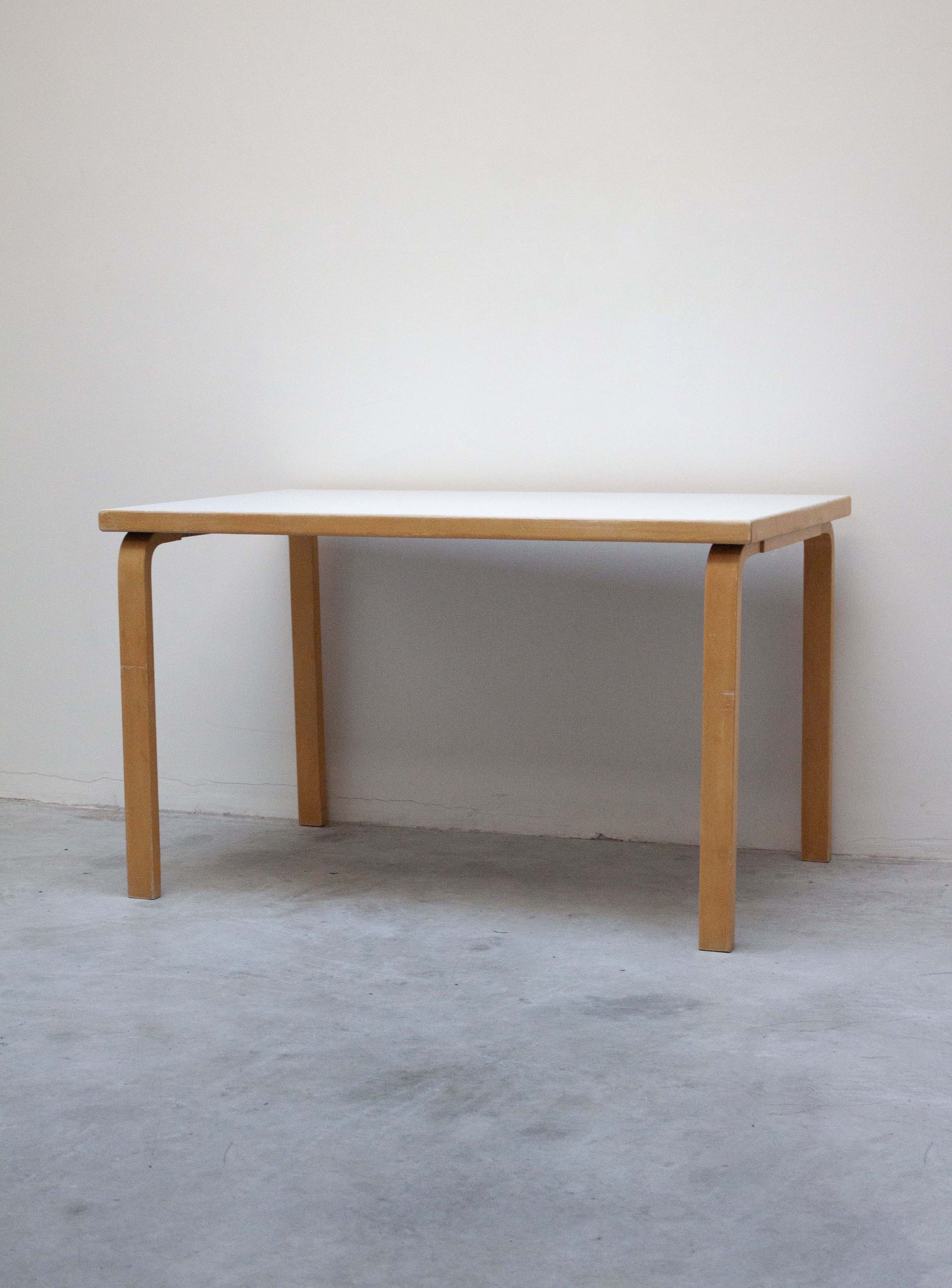 Artek Model 81B Dining Table by Alvar Aalto (White) - Image 3