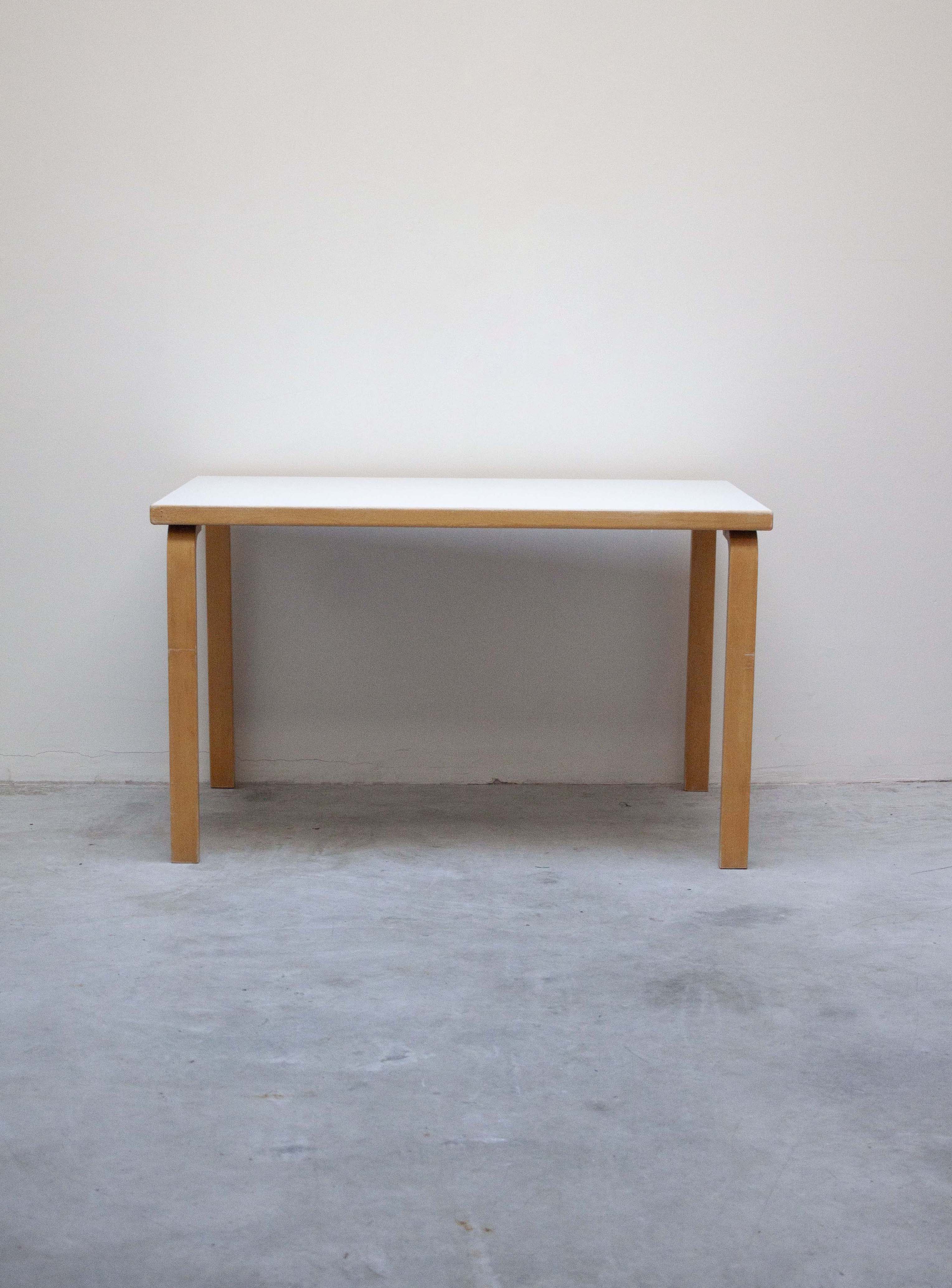 Artek Model 81B Dining Table by Alvar Aalto (White) - Image 4