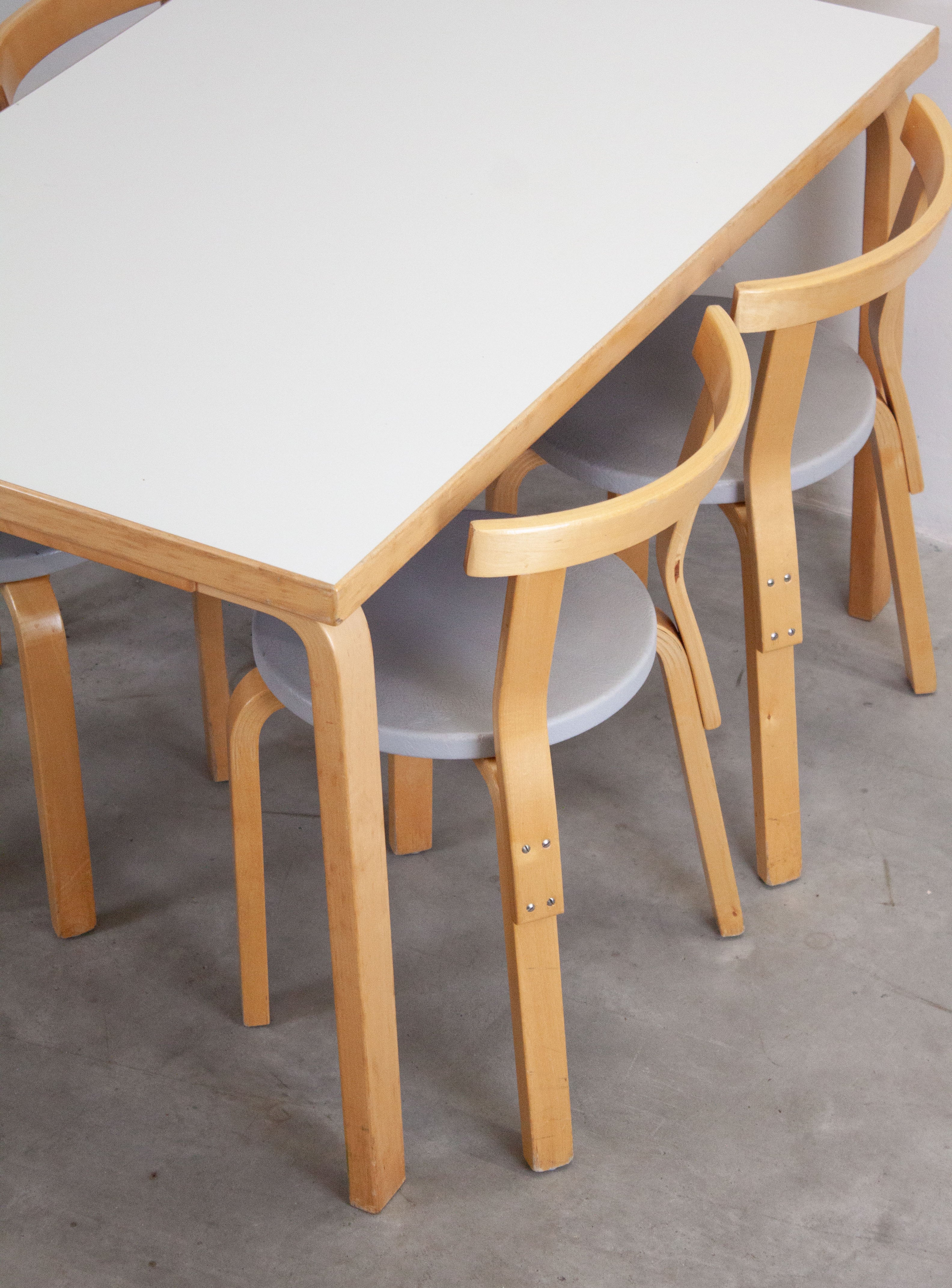 Artek Model 81B Dining Table by Alvar Aalto (White) - Image 19