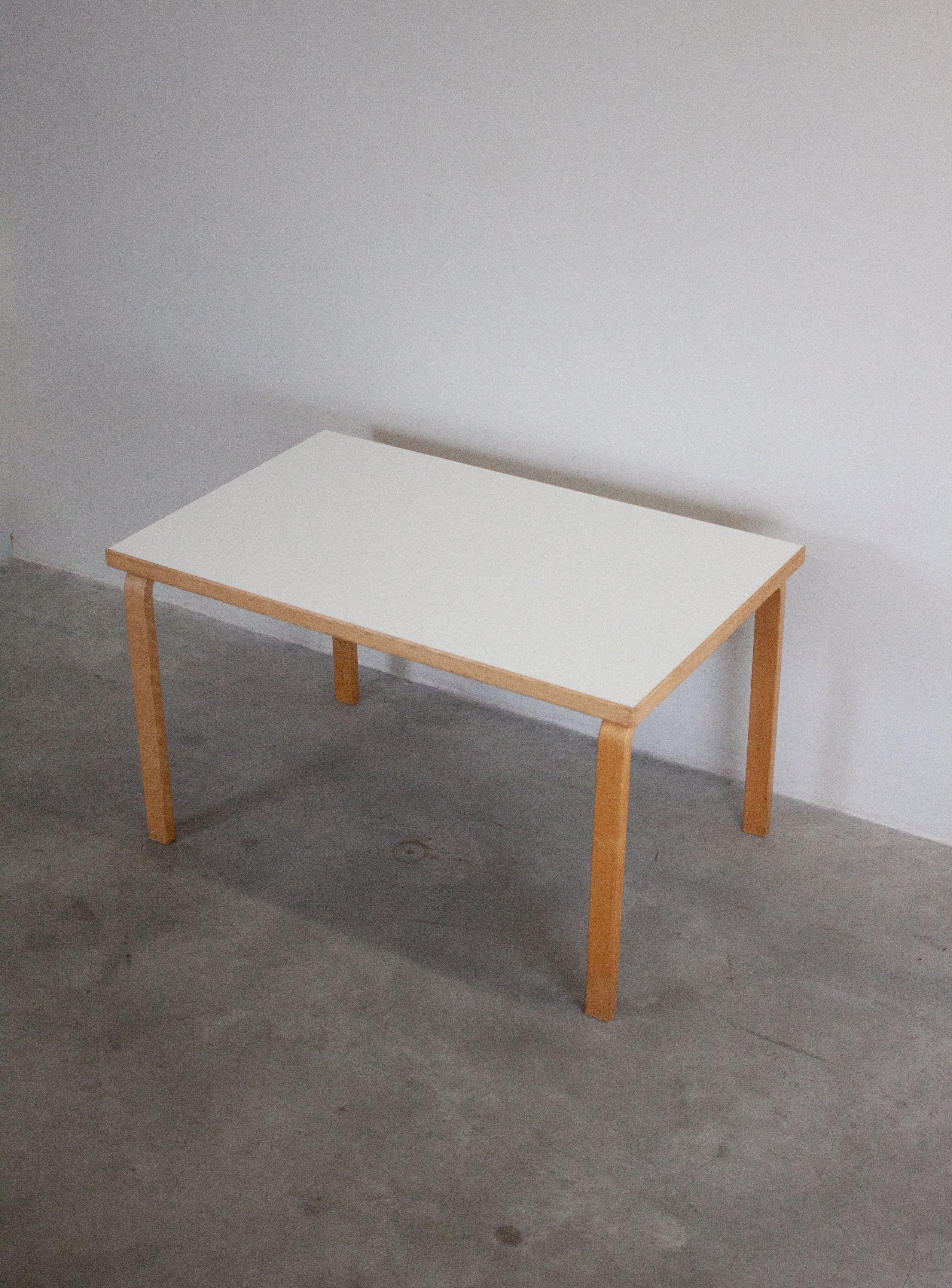 Artek Model 81B Dining Table by Alvar Aalto (White) - Image 6