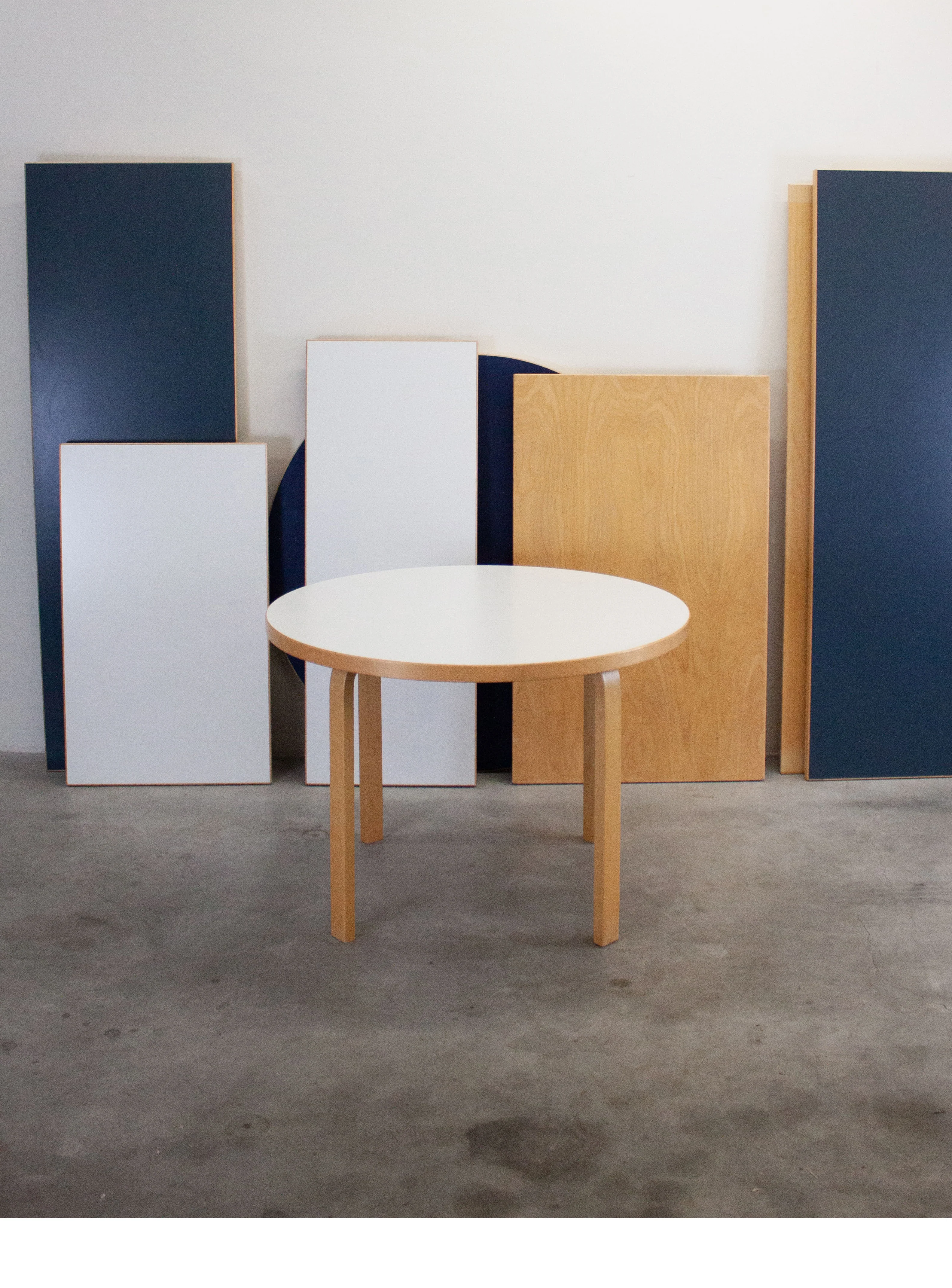 Artek Model 90A Dining Table by Alvar Aalto (White) - Image 12