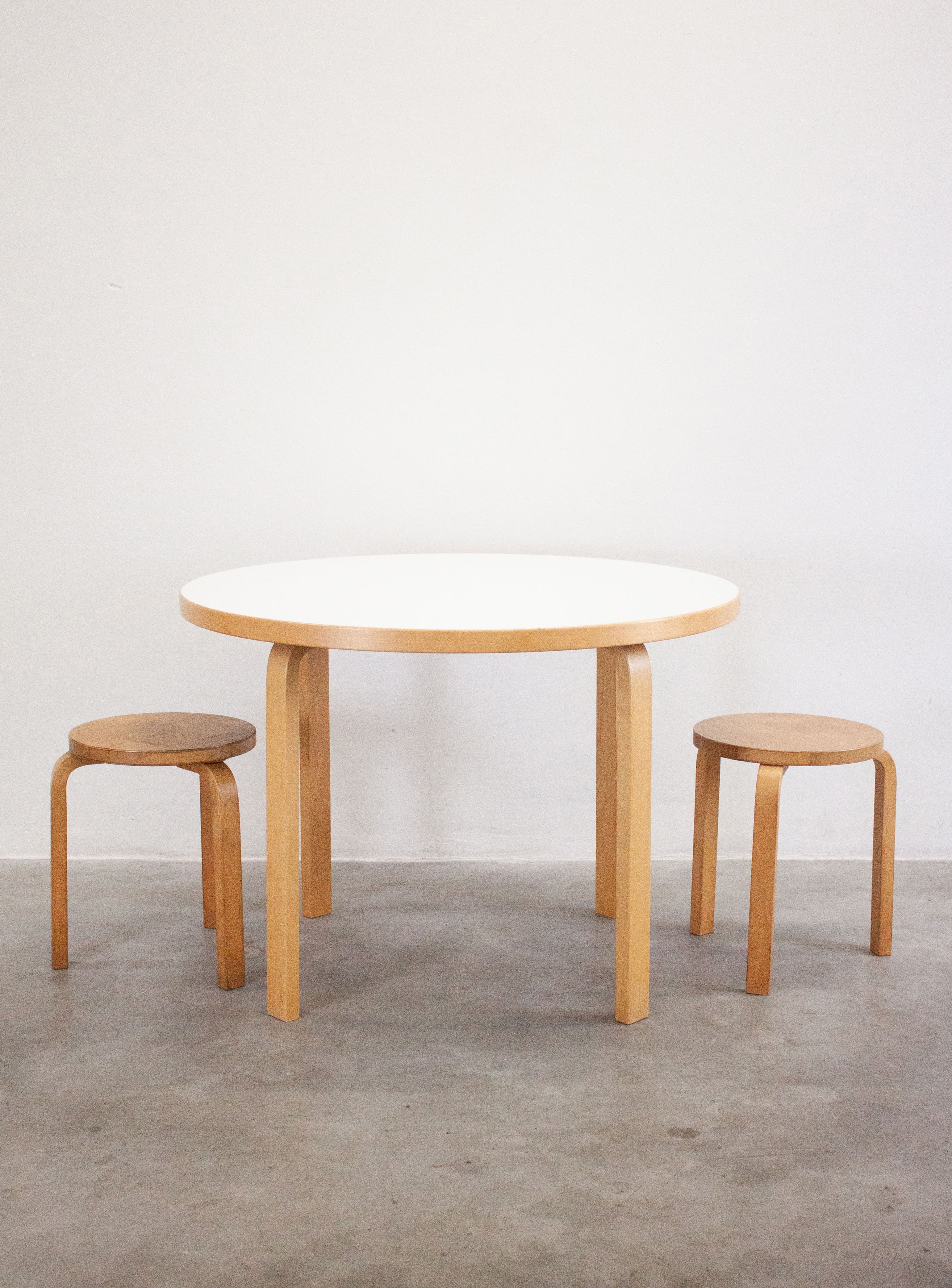 Artek Model 90A Dining Table by Alvar Aalto (White) - Image 8