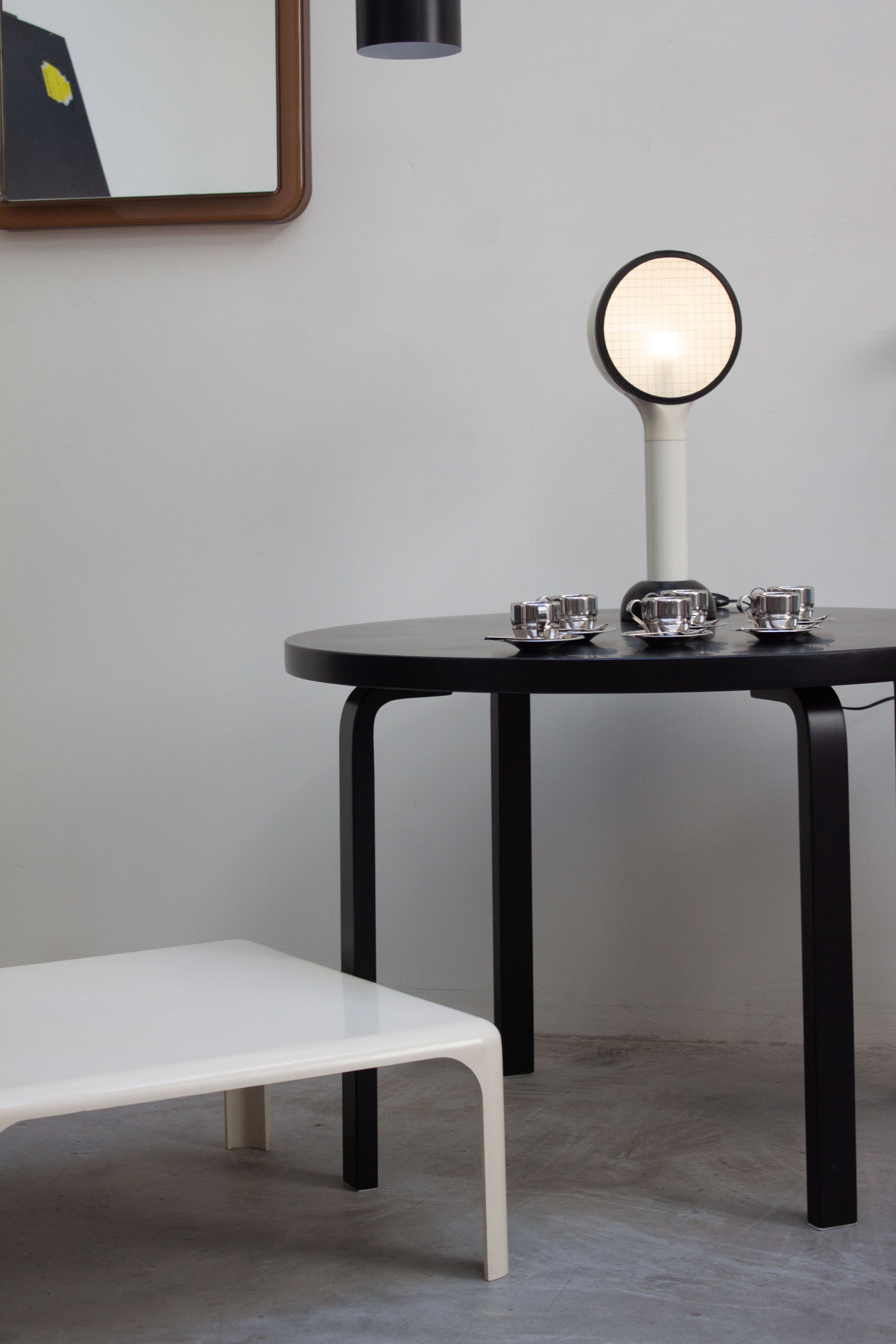 Artek 90A Round Dining Table by Alvar Aalto (Black) - Image 20
