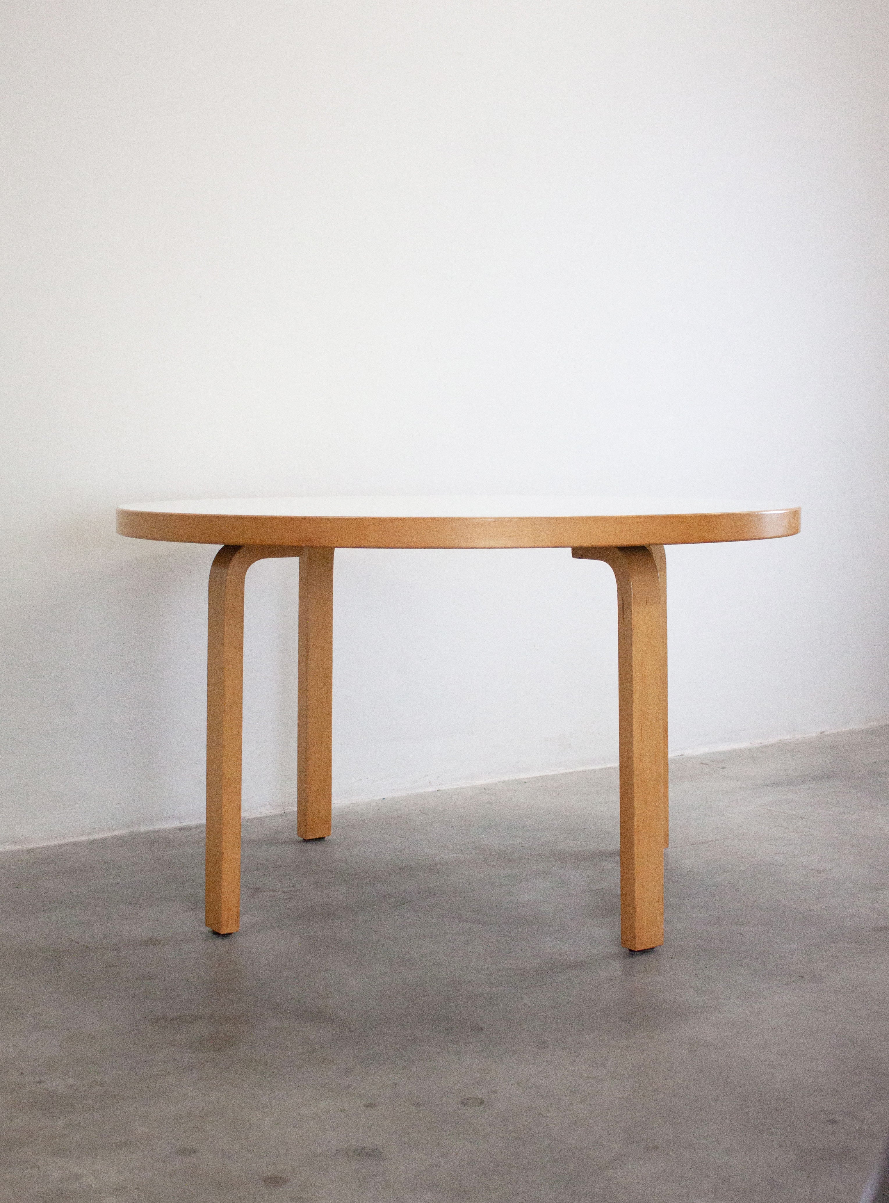 Artek Model 91 Dining Table by Alvar Aalto (White) - Image 12