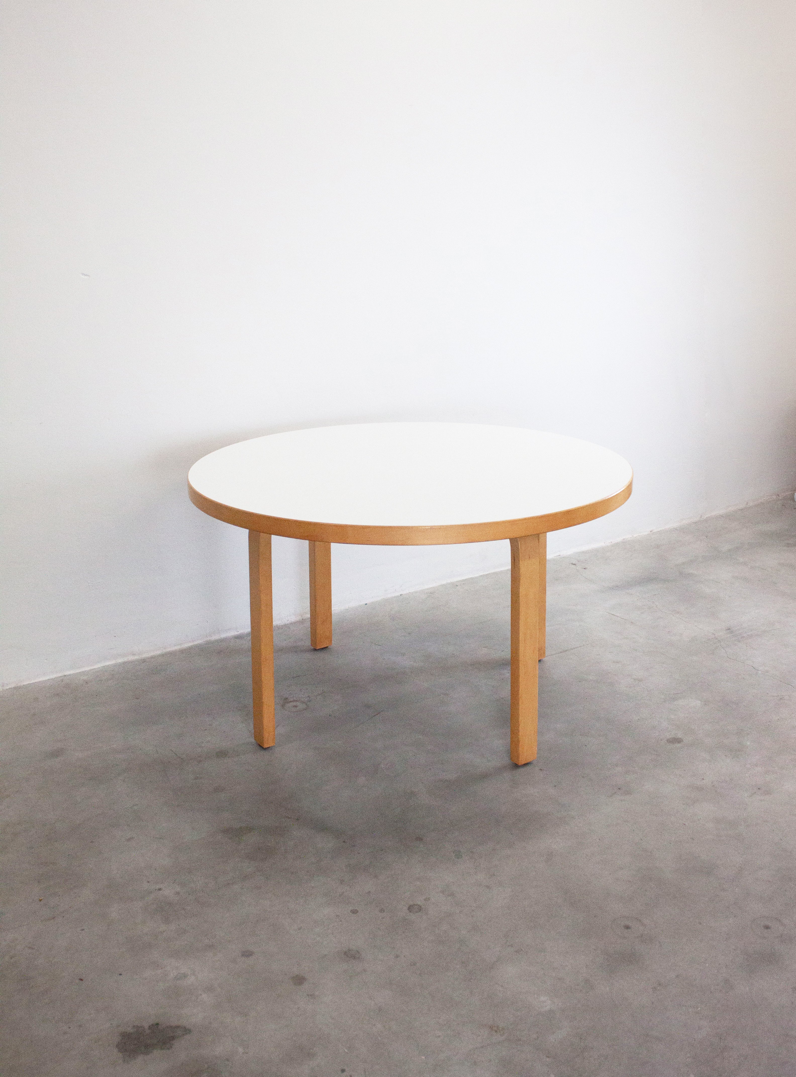 Artek Model 91 Dining Table by Alvar Aalto (White) - Image 13