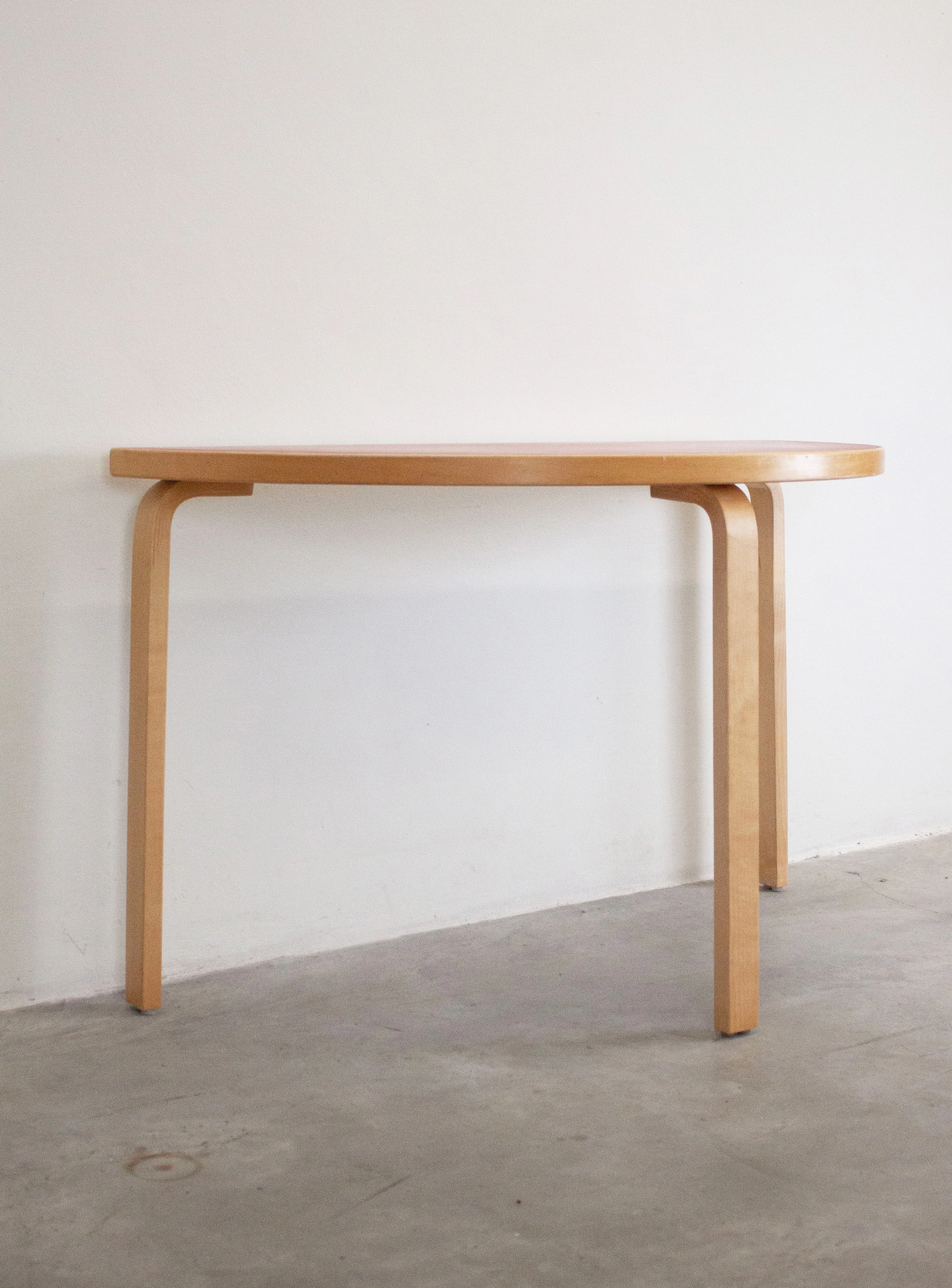 Artek Model 95 Half Round Dining Table by Alvar Aalto (Red) - Image 13