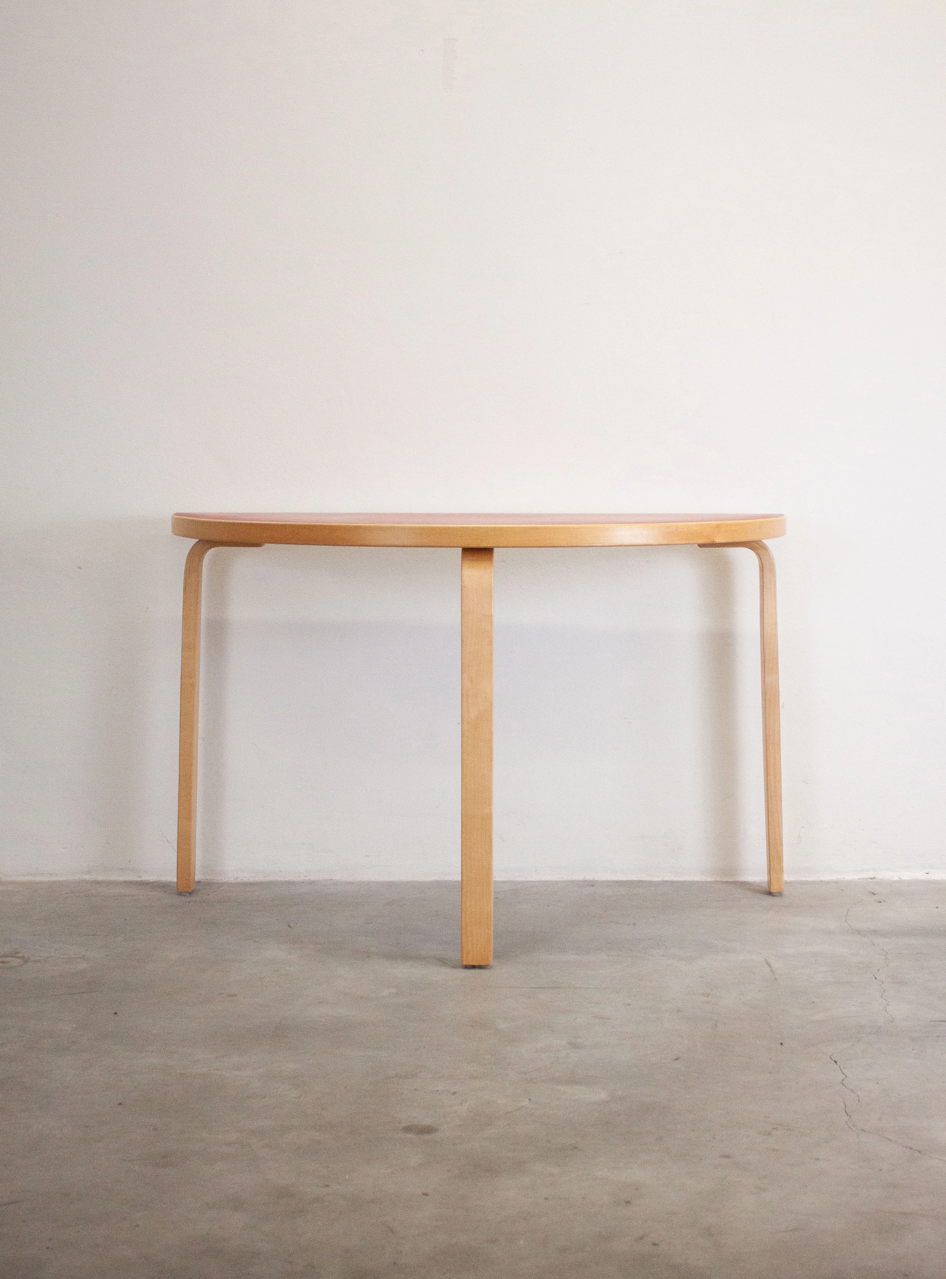 Artek Model 95 Half Round Dining Table by Alvar Aalto (Red) - Image 8