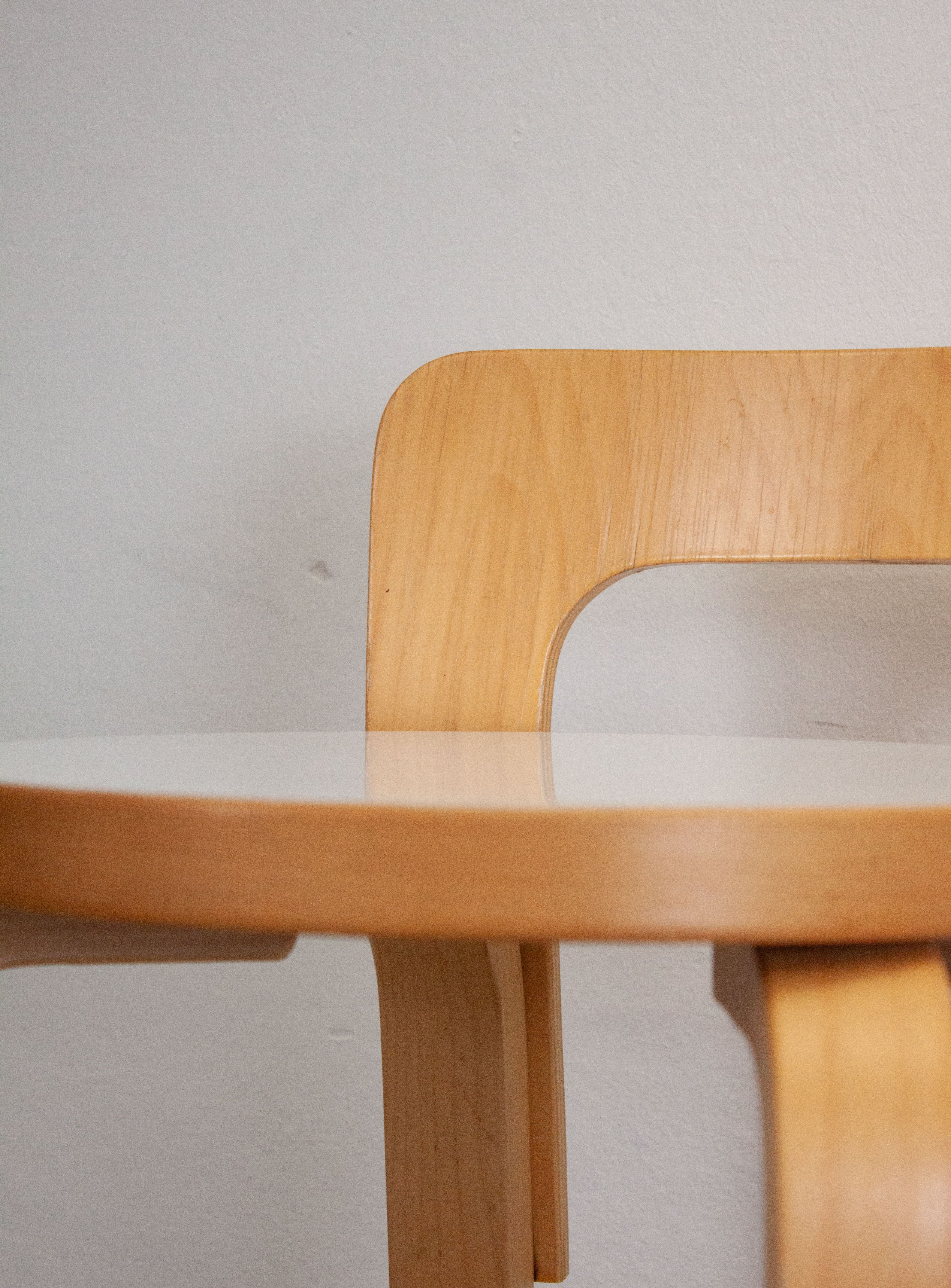 Artek Model K65 Bar Stool by Alvar Aalto (White) - Image 13