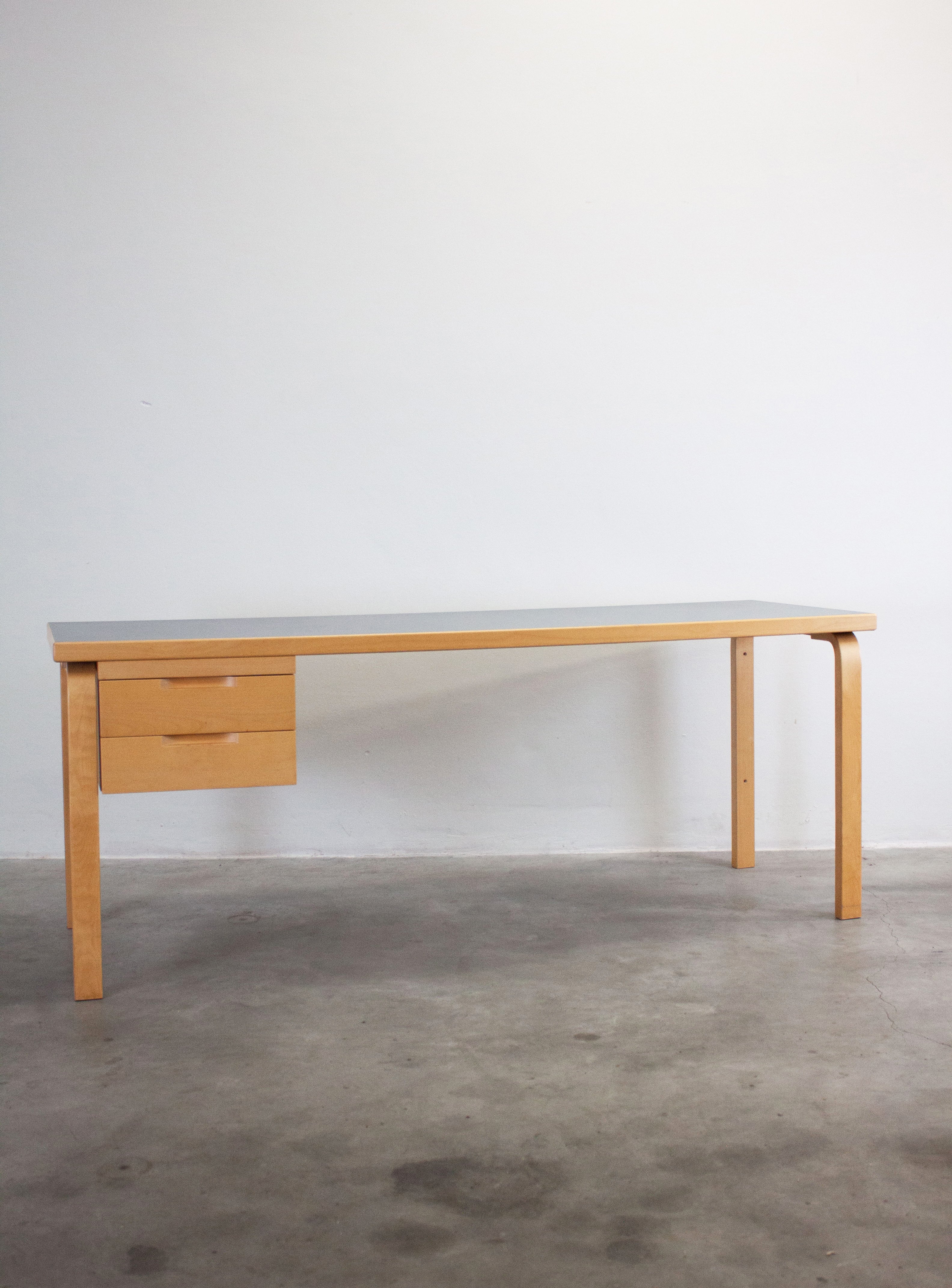 Artek Writing Desk by Alvar Aalto (Blue) - Image 12