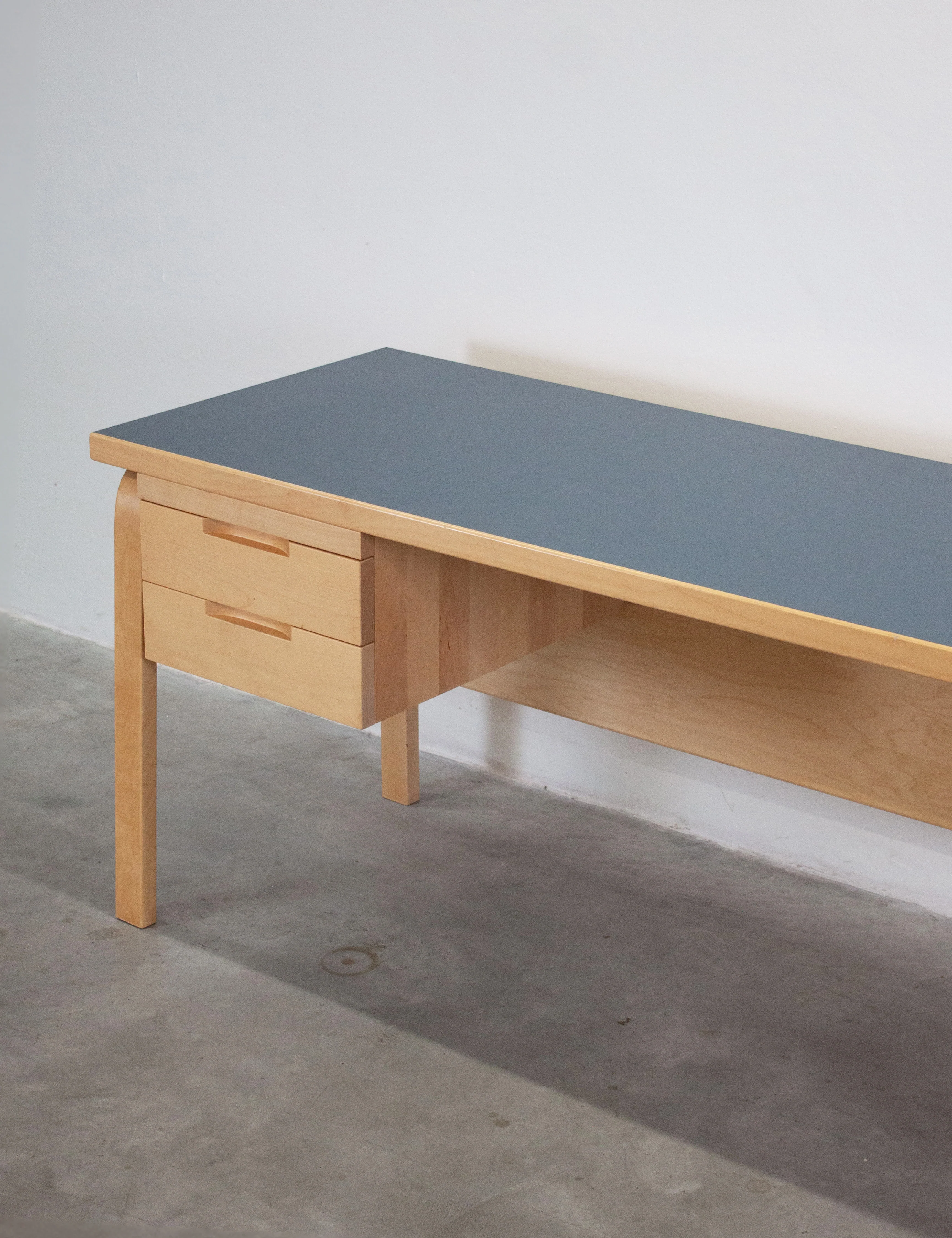 Artek Writing Desk by Alvar Aalto (Blue) - Image 15