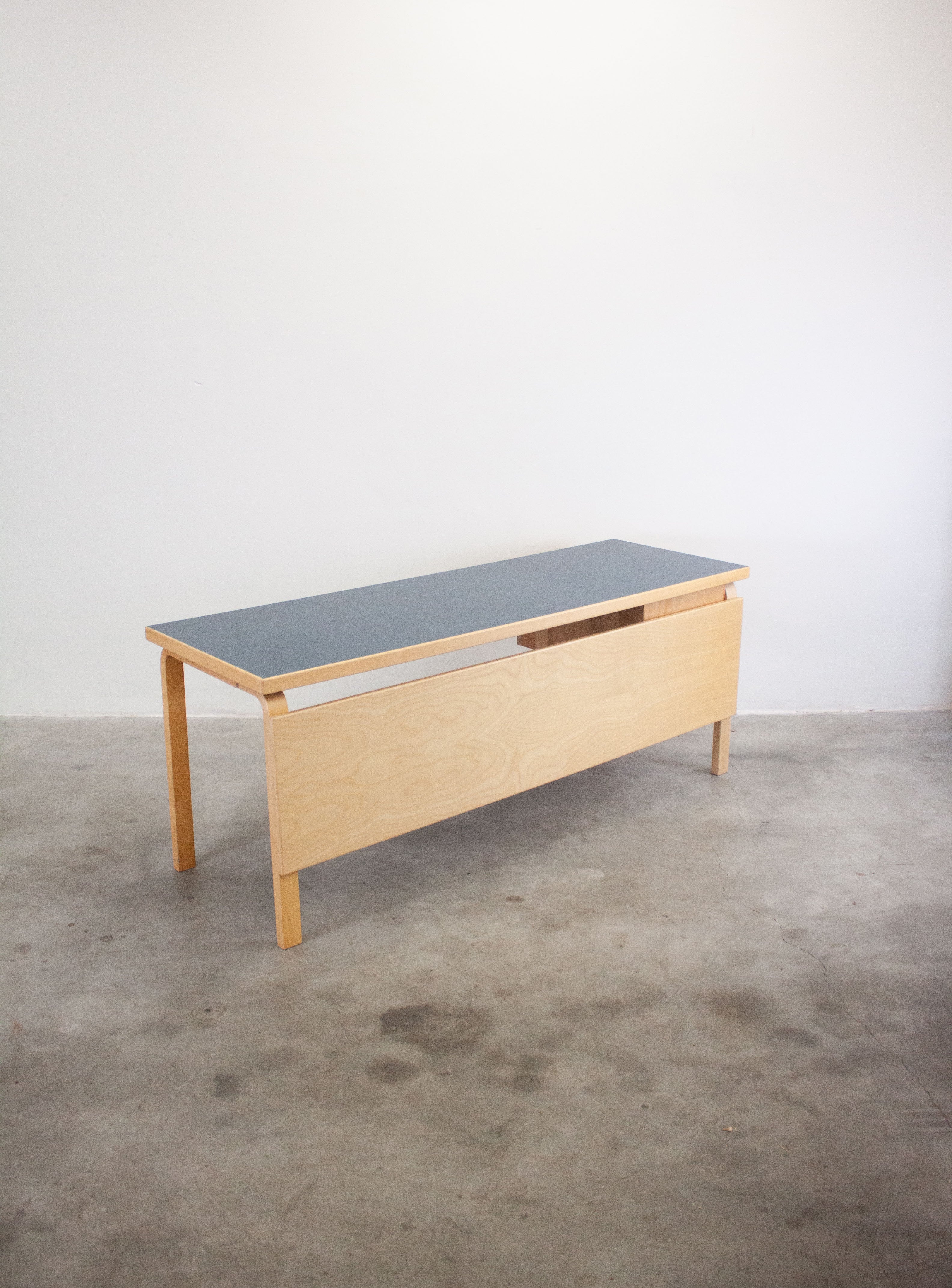 Artek Writing Desk by Alvar Aalto (Blue) - Image 17
